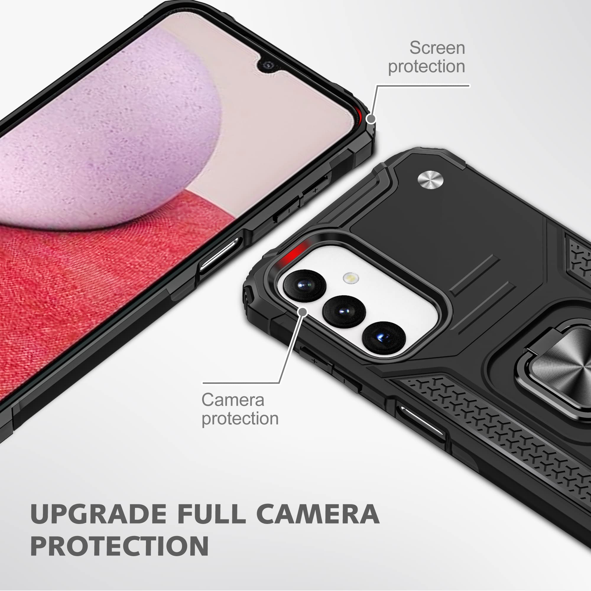 Aymecl Compatible With Samsung Galaxy A14 5G Case, Galaxy A14 5G Case With 2 Pcs Nano Explosion Proof Film, Military Grade With