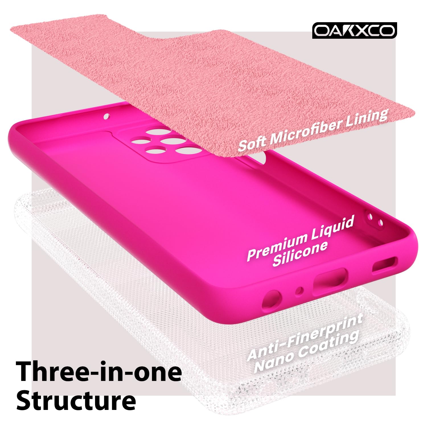 Oakxco For Samsung Galaxy A32 5G Phone Case Liquid Silicone, Fluorescent Bright Solid Color, Cute Thin Slim Soft Rubber Tpu Plai