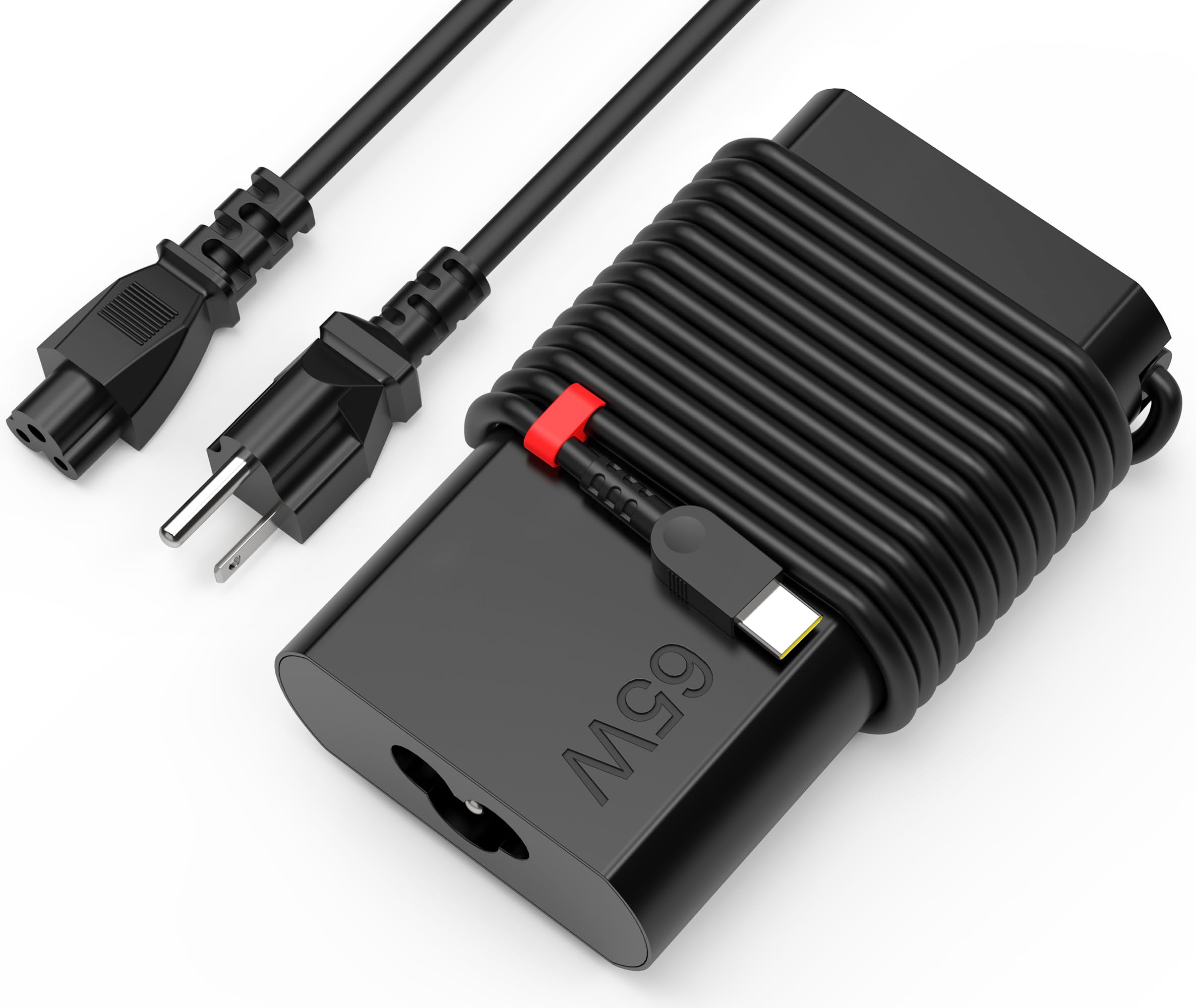 Qiouzw New 65W Usb C Laptop Charger For Lenovo Thinkpad Yoga Chromebook Ideapad Charger Fast Charging Type C Ac Adapter Power Cord Supply