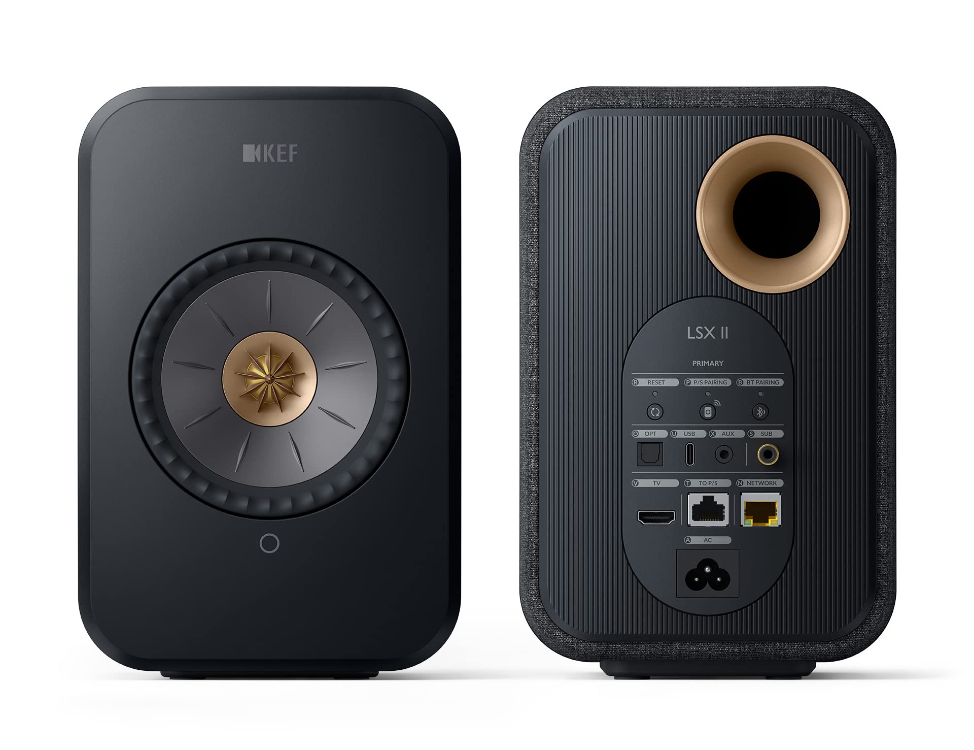 Kef Lsx Ii Wireless Hifi Speaker System (Carbon Black)