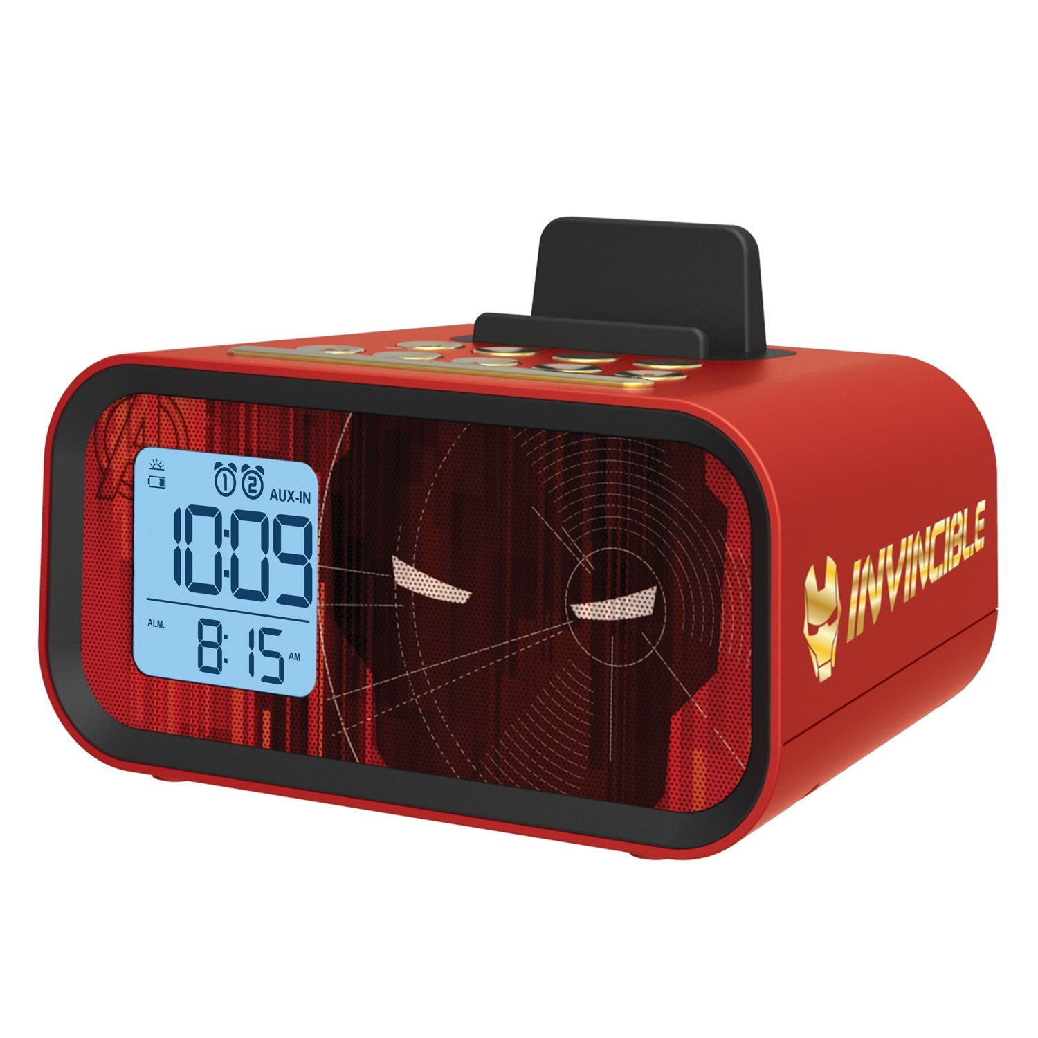 Iron Man Dual Alarm Clock Speaker System (Mr-M23)