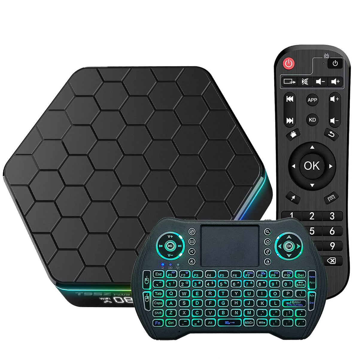 Easytone Android Tv Box 12.0,2024 Android Tv Box 4Gb 64Gb H618 Quad Core Support Wifi6 2.4/5G Wifi Bt5.0 Ethernet 100M 6K Tv Box