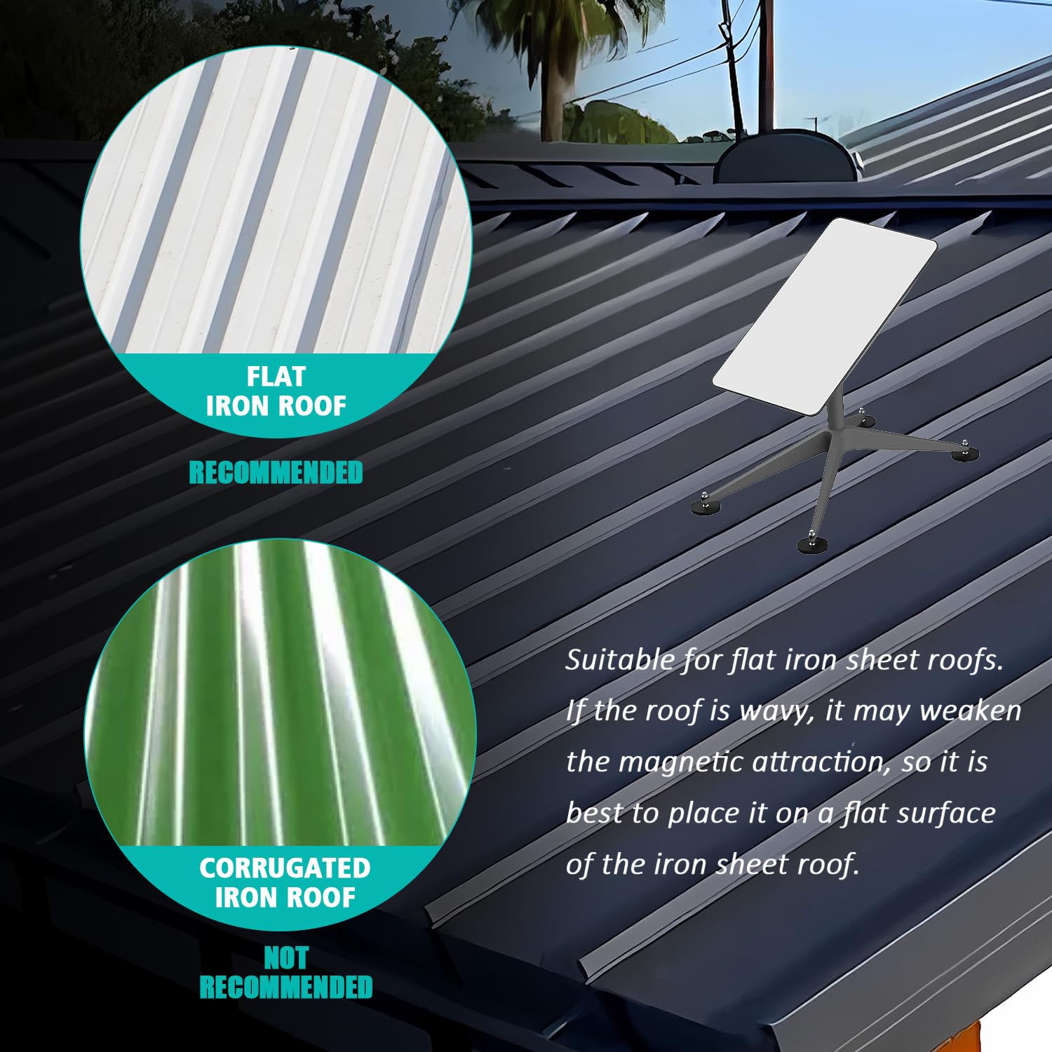 176 Pounds Of Attraction Strong Magnetic Roof Mount For Starlink , Magnet Mounting Kit For Starlink Dish, Each Magnet With 44 Po