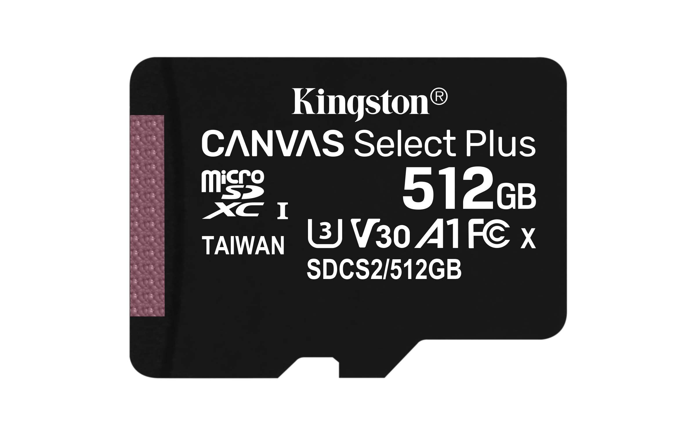 Kingston 512Gb Microsdxc Canvas Select Plus 100Mbs Read A1 Class Uhs I Memory Card + Adapter (Sdcs2512Gb)