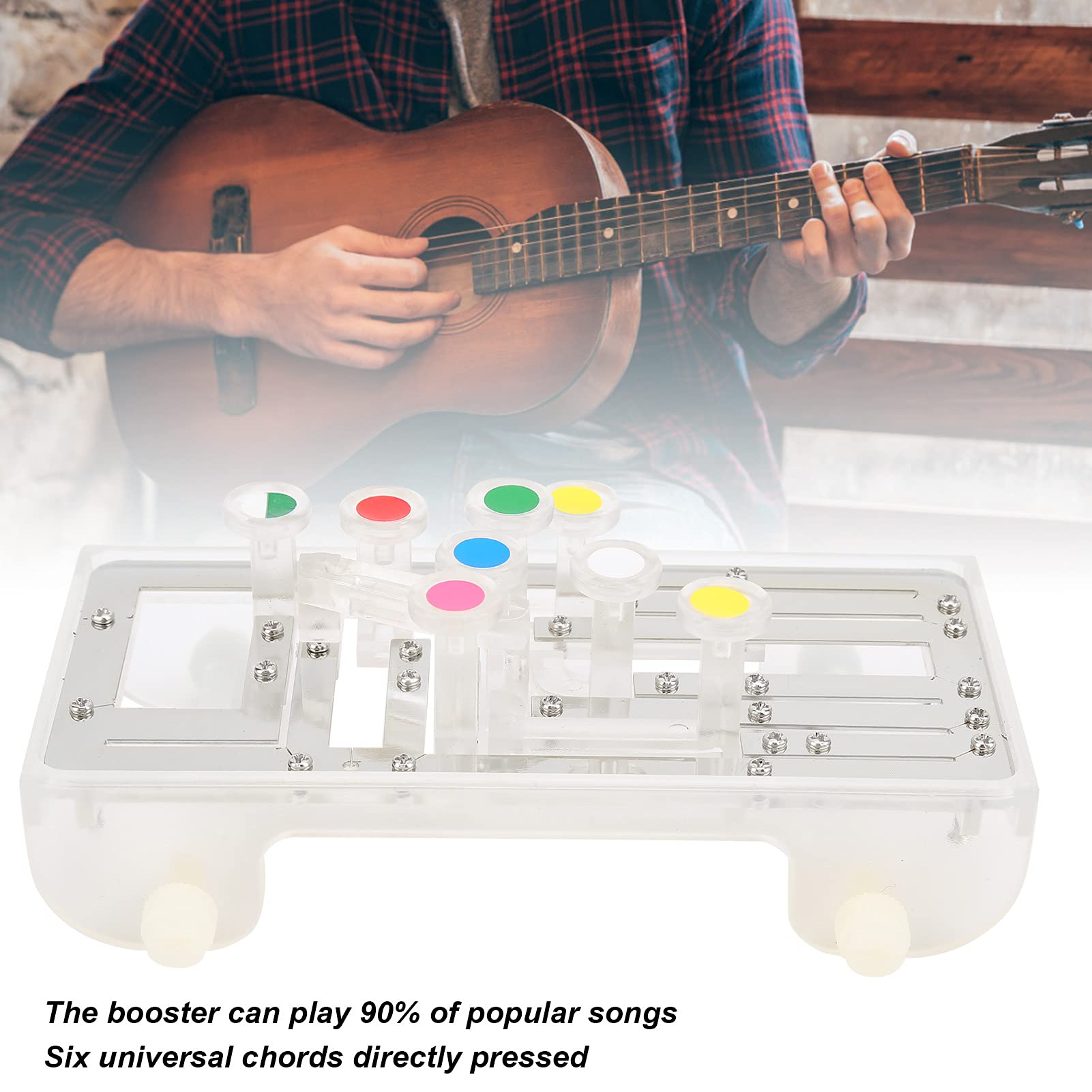 Guitar Trainer, Abs Metal Guitar Practice Tool Chord Guitarra Accessory Guitar Helper For Beginner For Musical Instrument Lover(