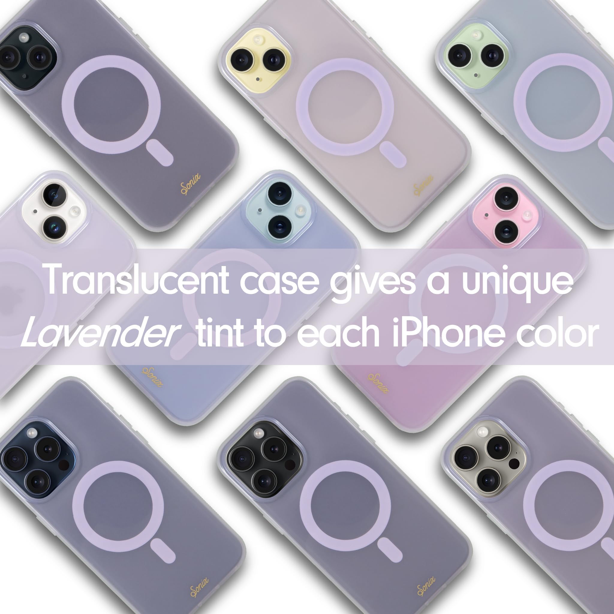 Sonix Case For Iphone 16 | Compatible With Magsafe | 10Ft Drop Tested | Jelly Lavender