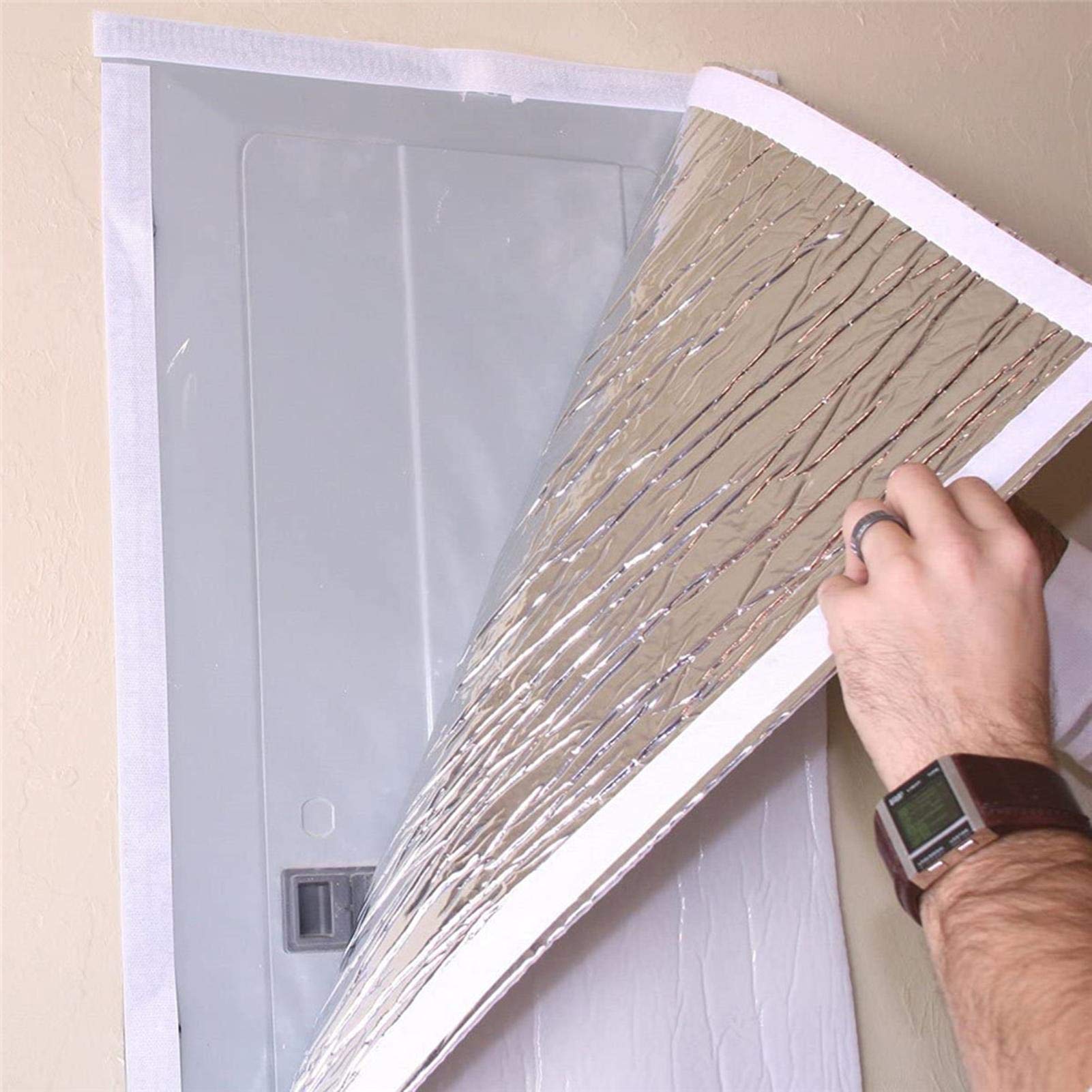 Attic Armour Attic Fan Cover, Door Whole House Attic Ceiling Fan Shutter Seal Cover, Whole House Fan Cover, 129 * 129Cm