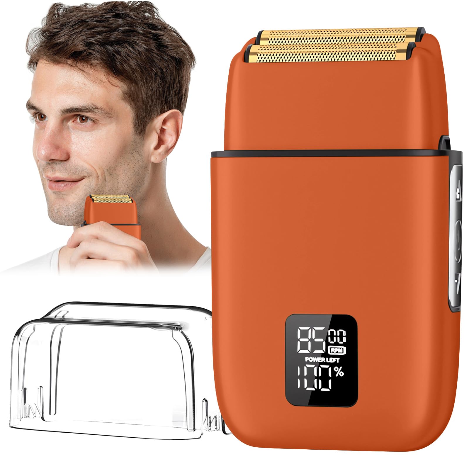 Electric Razor, Electric Razor For Men Face, Electric Shavers For Men, Foil Shaver 3 Adjustable Speeds Rechargeable Waterproof C