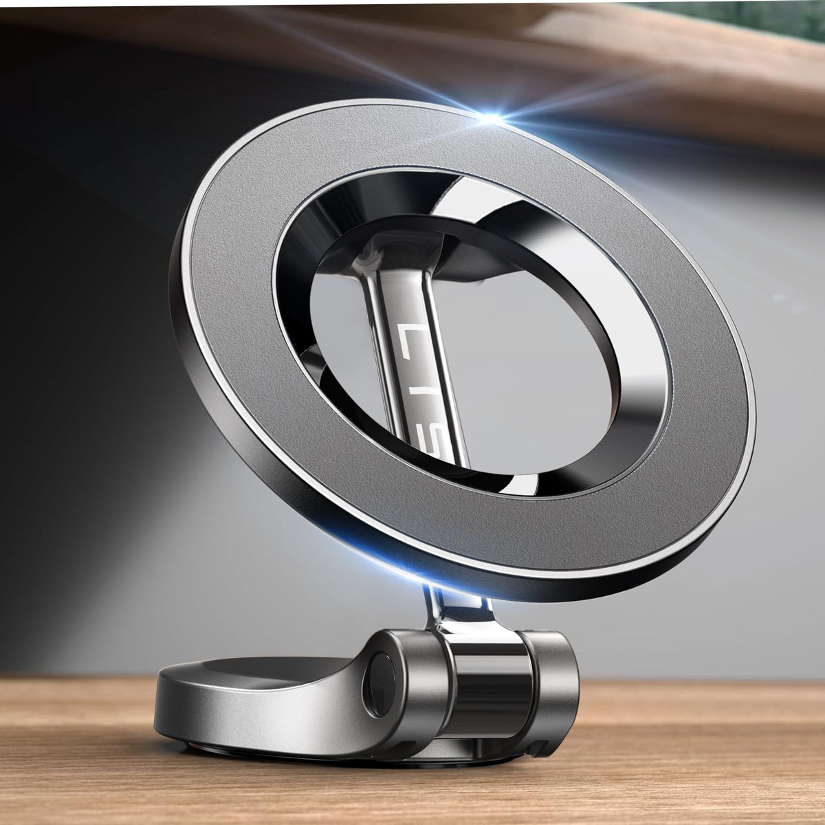 Lisen For Magsafe Car Mount, [24 Strong Magnets] Magnetic Phone Holder For Car, Hands Free Iphone Car Holder Mount Dash Phone Mo