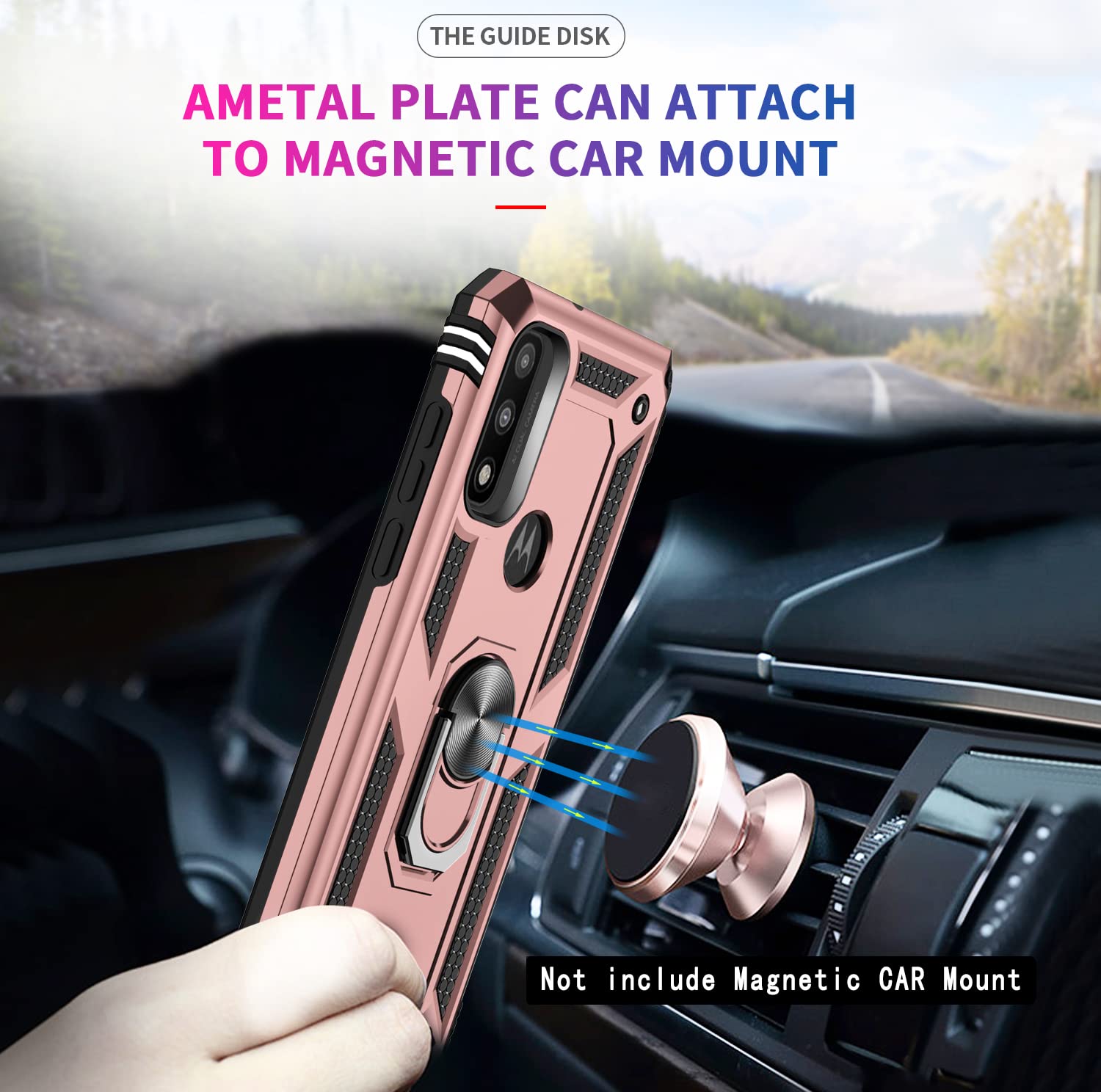 Leyi For Motorola Moto G Play 2023 Phone Case, Moto G Pure/G Power Case 2022 With 2 Pcs Tempered Glass Screen Protector, Militar