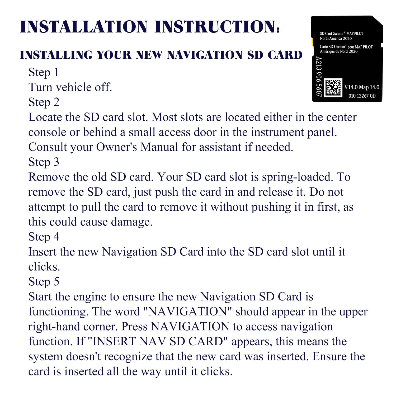 Navigation Sd Card Map Compatible With Mercedes Garm./Pilot, C Class E Class Glc.Version 14.0 (Map 14.0) Only Be Used In The Aud