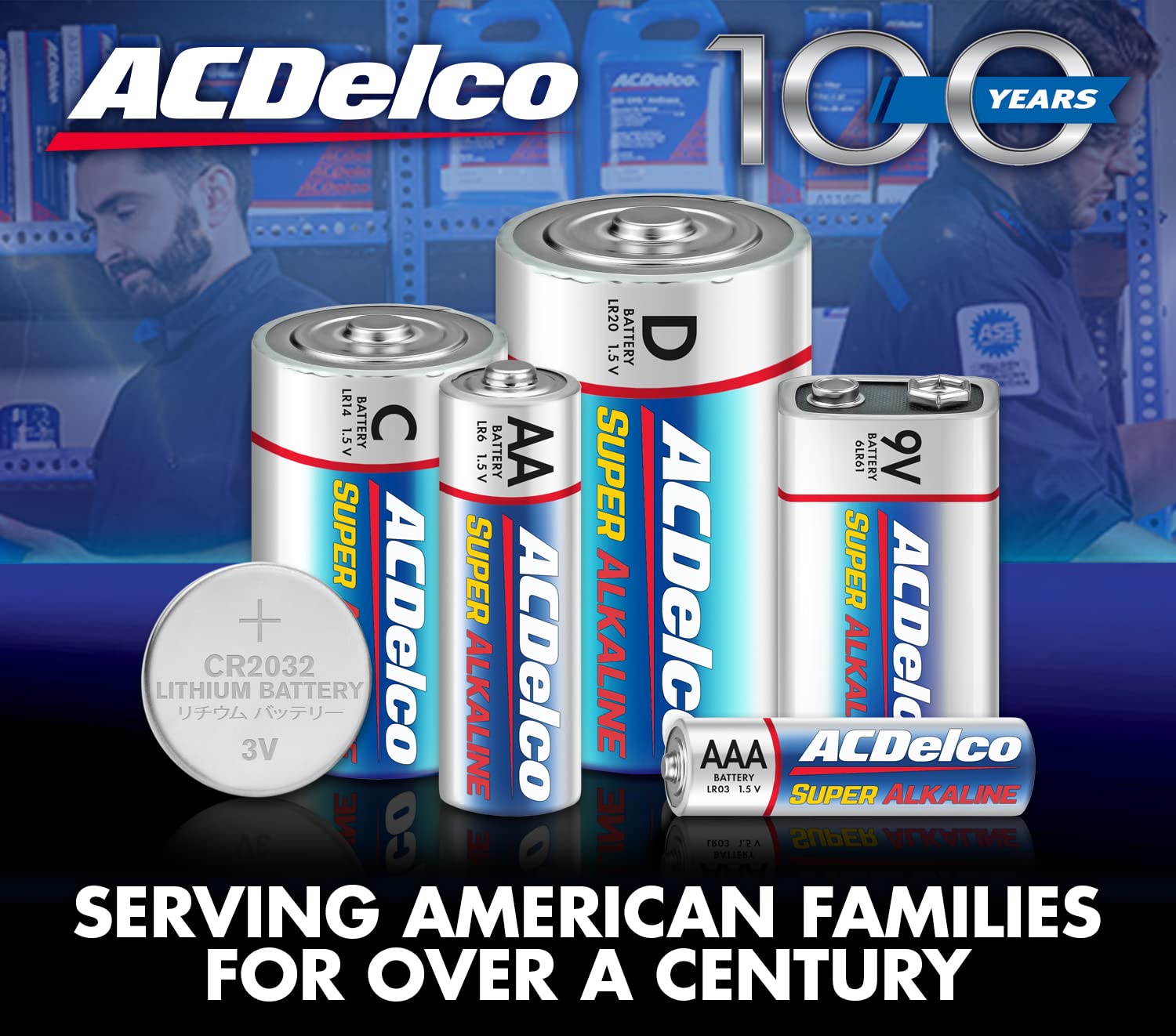 Acdelco 24 Count Aa Batteries, Maximum Power Super Alkaline Battery, 10 Year Shelf Life, Recloseable Packaging