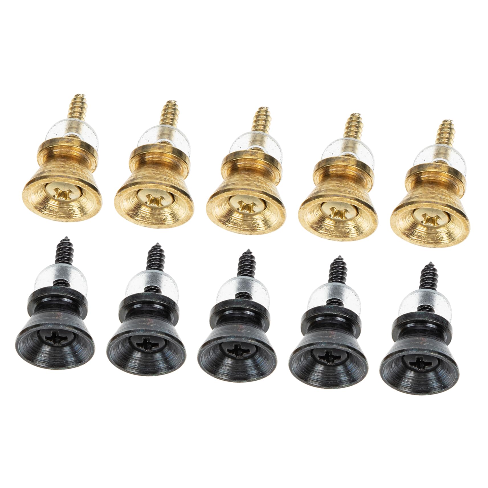 Holibanna 10pcs Durable Bass Strap Studs Non Slip Guitar Strap Locks Easy Install for Electric Guitars Ukuleles Cost Colors