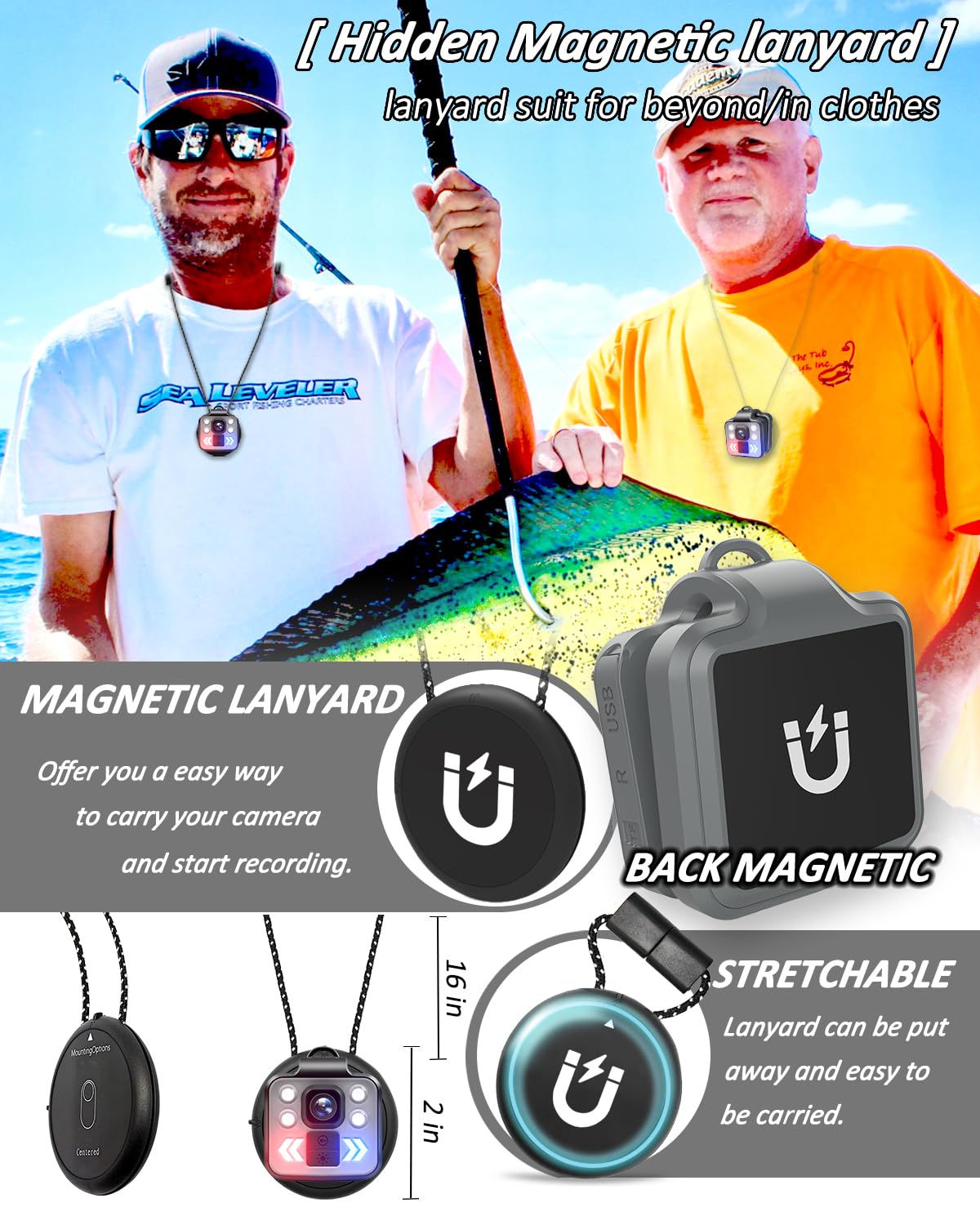 Body Camera With Audio & Video Recording   1080P Mini Small Portable Sport 64G Cam Recorder   Flashlight Headlamp Waterproof Cam