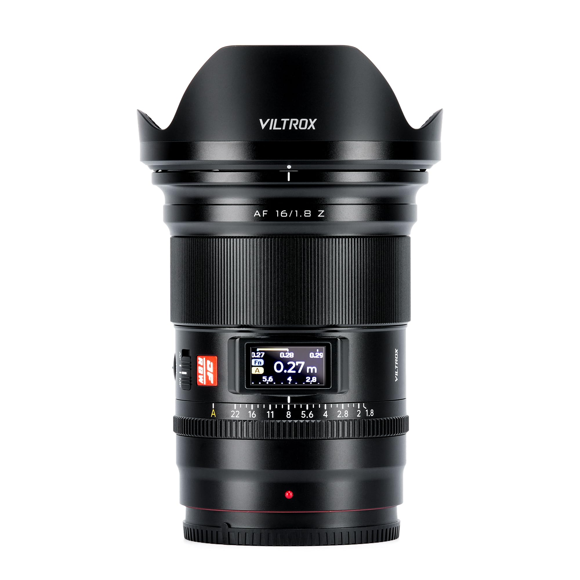 Viltrox Af 16Mm F/1.8 Z Full Frame Lens, Auto Focus Lens Compatible With Nikon Z Mount Mirrorless Cameras Z9 Z8 Z7Ii Z7 Z6Ii Z6