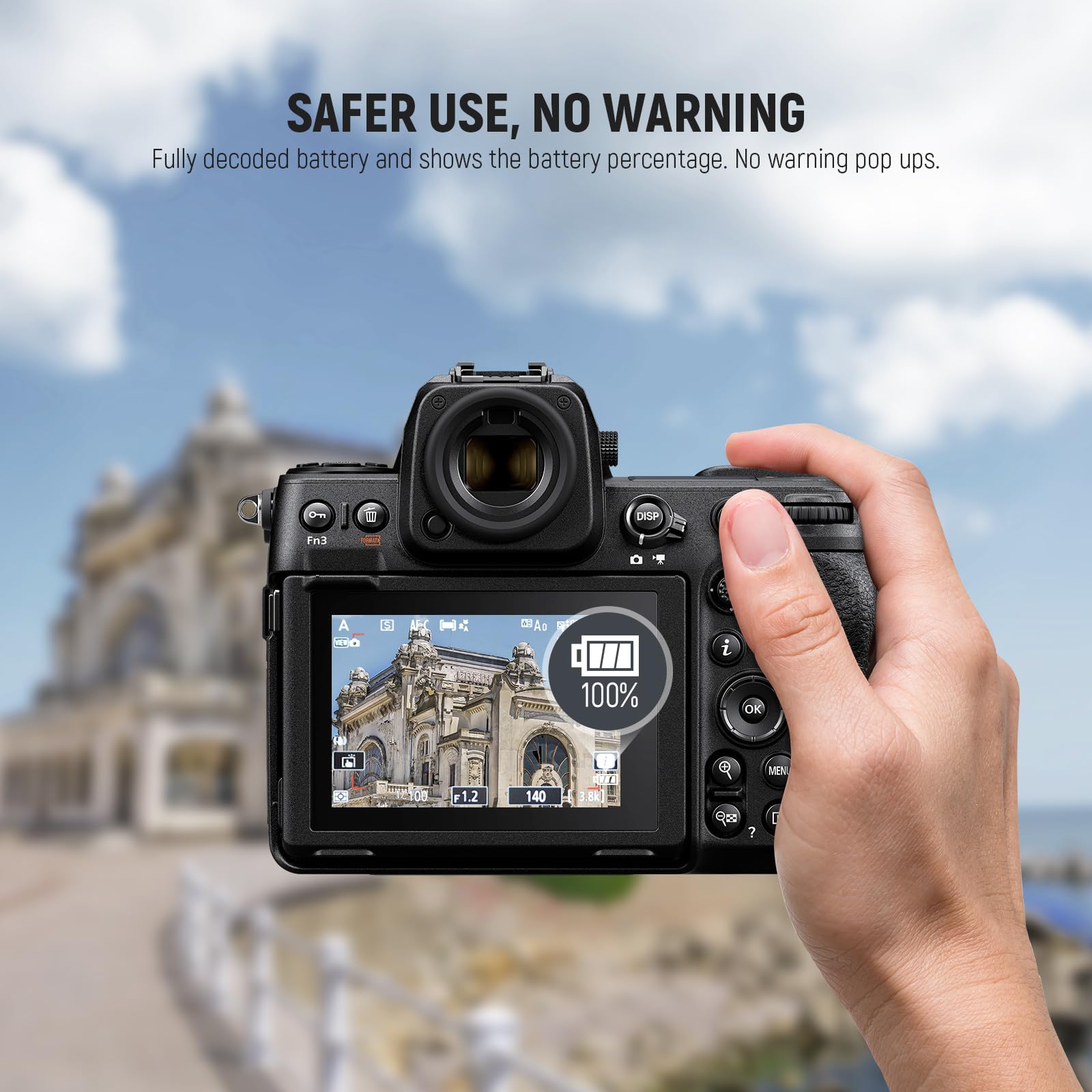 Neewer 2400Mah En El15C Replacement Camera Battery For Nikon Zf Z8 Z7 Ii Z6 Ii Z5, 1.9 Hours Full Charge With Usb Type C Fast Ch