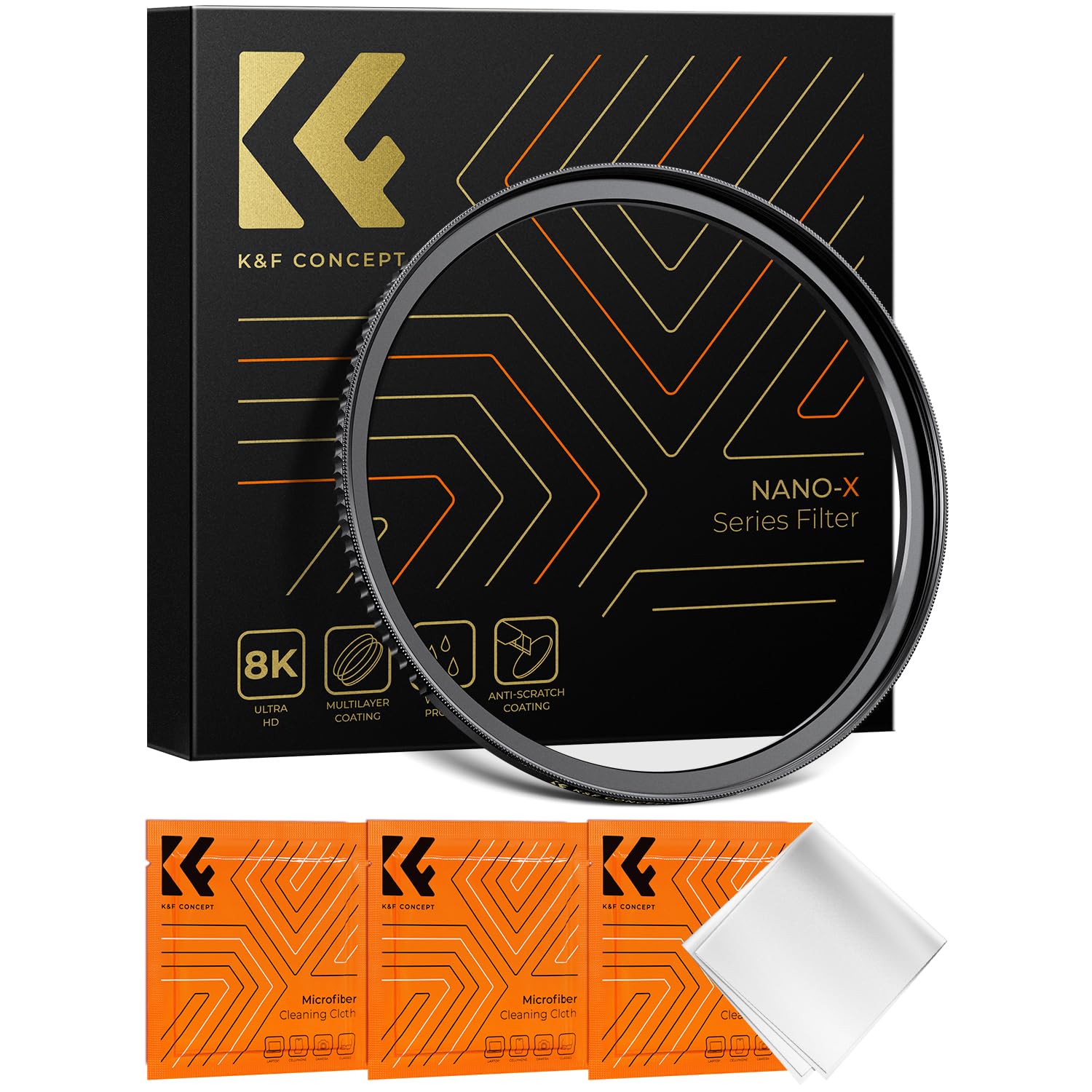 K&F Concept 49Mm To 67Mm Step Up Lens Filter Adapter Ring Cnc Machined Brass Filter Adapter Rings, For 49Mm Lens Install 67Mm Filter