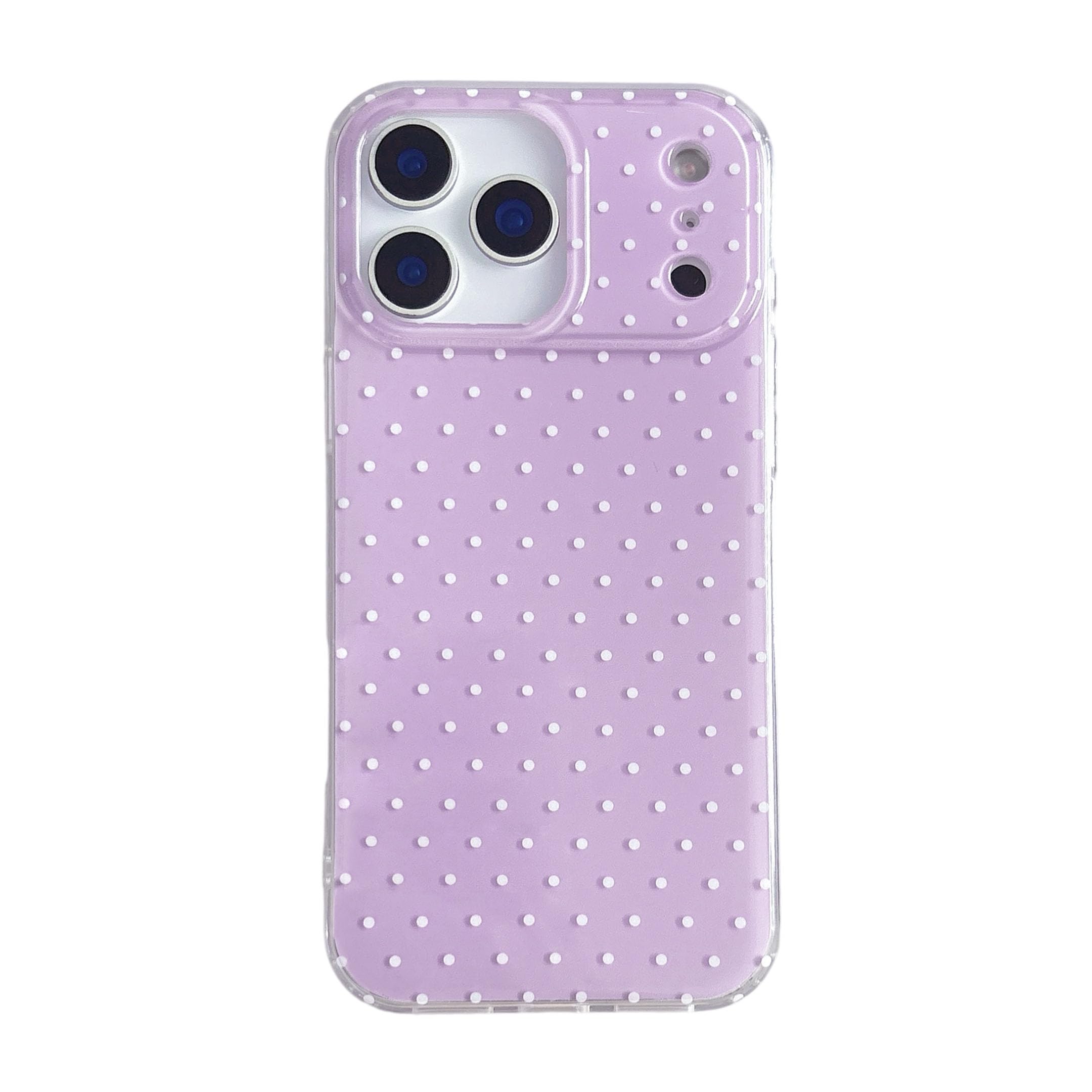 QLTYPRI Cute Phone Case for iPhone 17 Pro Case Polka Dot Fashion Aesthetic Design for Women Girls, Slim TPU Shockproof Protectiv