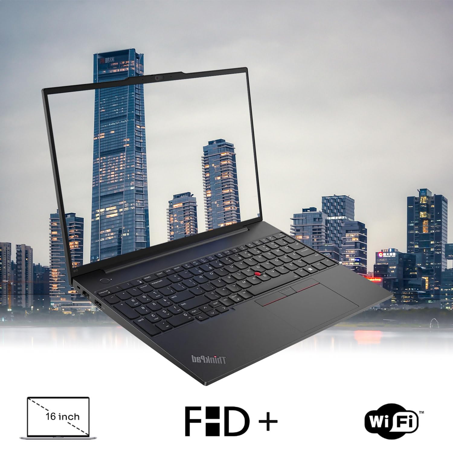 Lenovo Thinkpad E16 Gen 1 Business Laptop, 16'' Fhd+ Display, Amd Ryzen 7 7730U, 24Gb Ram, 1Tb Ssd, Backlit Keyboard, Fingerprin