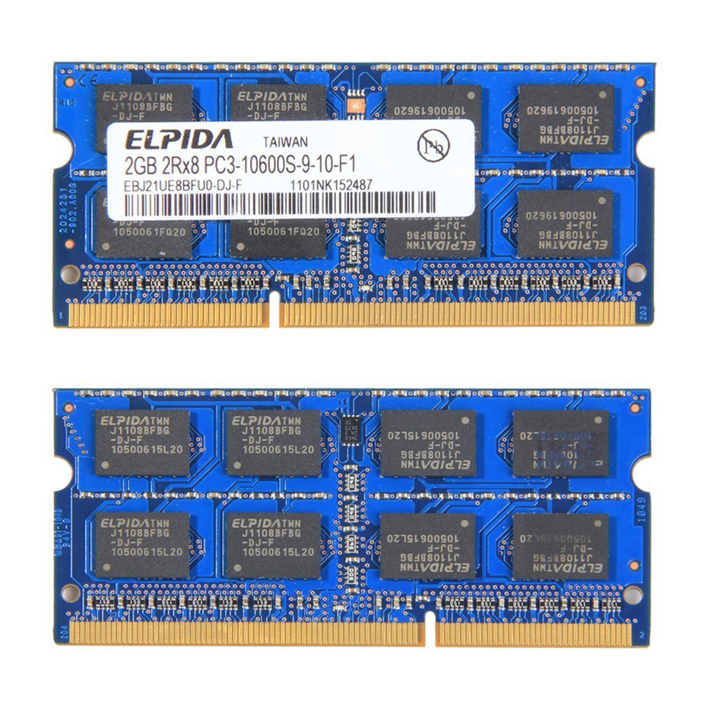 Elpida Ddr3 So Dimm 2Gb Memory Ram Pc3 10600S 9 10 F1