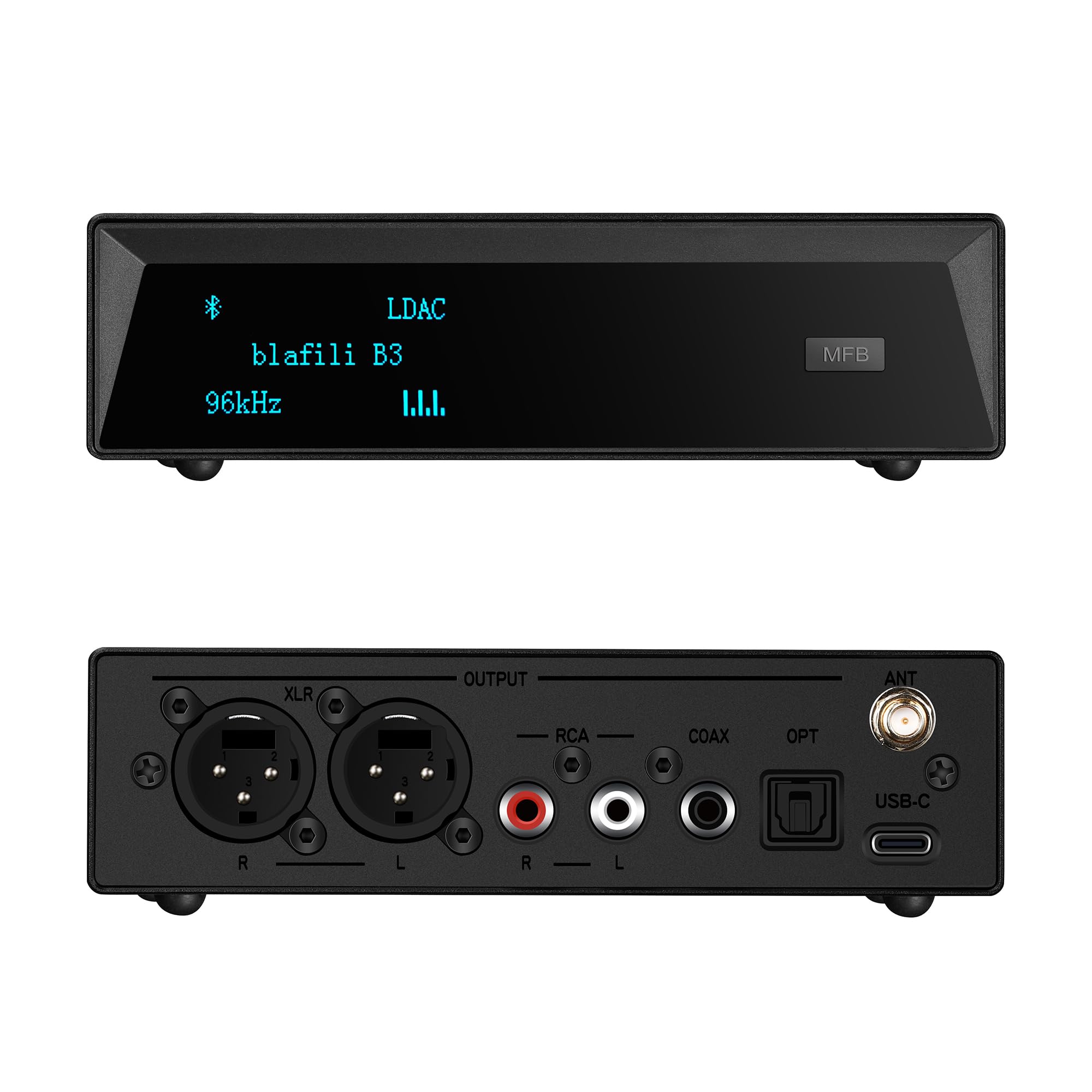 Blafili B3 Professional Xlr Bluetooth V5.1 Music Receiver, Ldac & Aptx Hd Streamer, Built In Ess Dac, Analog Rca, Digital Optica