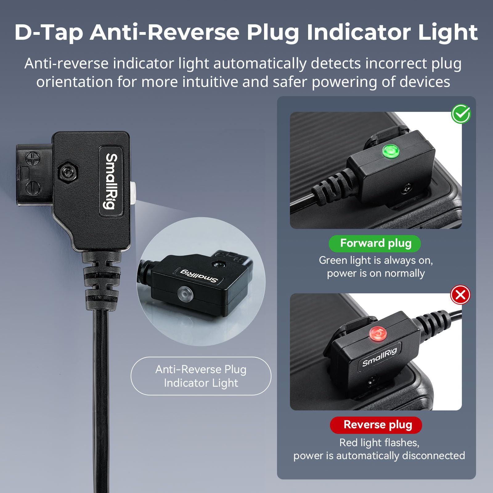 Smallrig D-Tap To Bmpcc 4K/6K Coiled Power Cable Suitable For Blackmagic Pocket Cinema Camera 4K / 6K For V Mount Gold Mount Bat