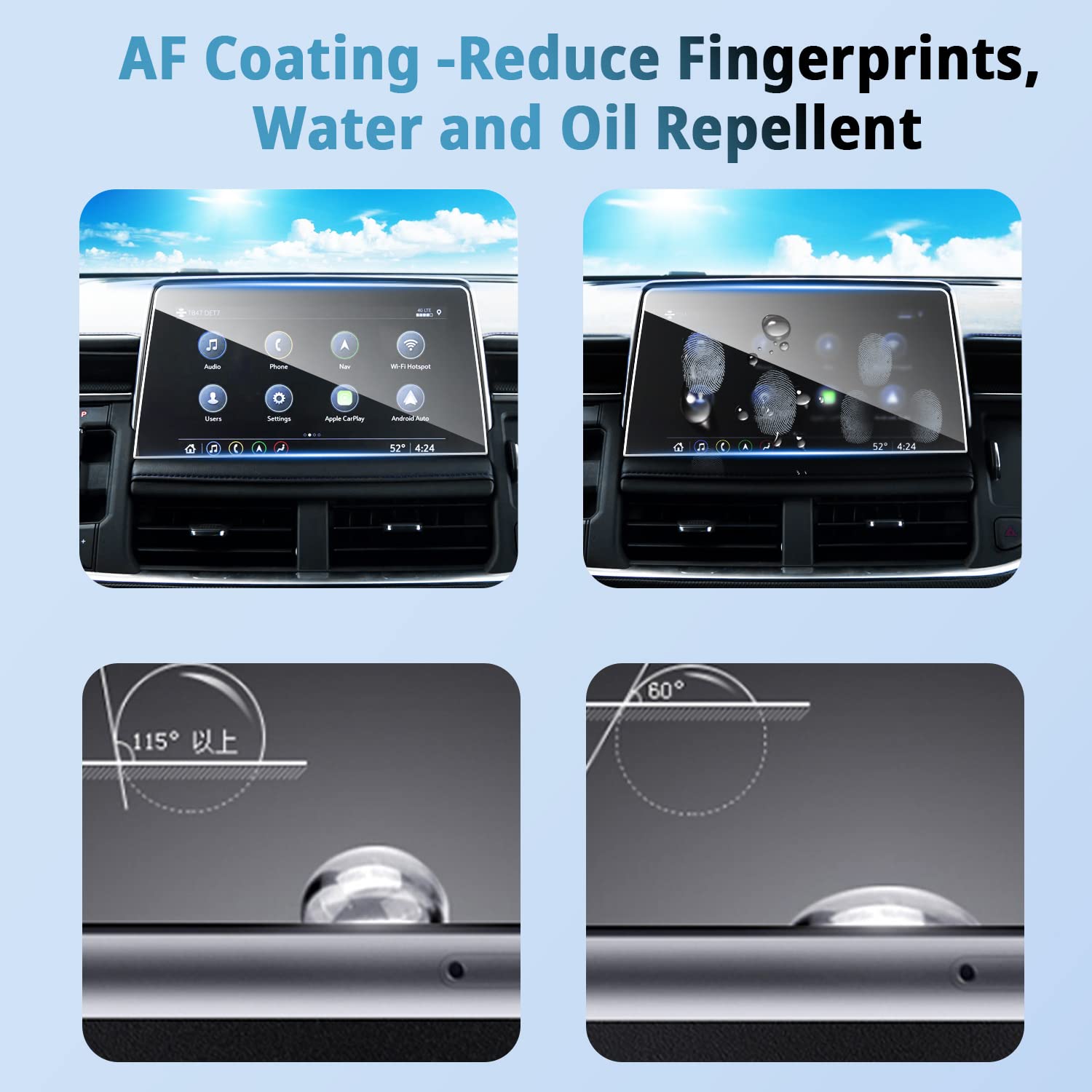 Shaohao 2024 Chevy Tahoe Suburban Screen Protector 10.2 In 2021 2023 2024 Chevy Tahoe Suburban (Lt/Rst/Z71/Premier/High Country) 10.2' Touch Screen Tempered Glass Tahoe Suburban 2023 2024 Accessories