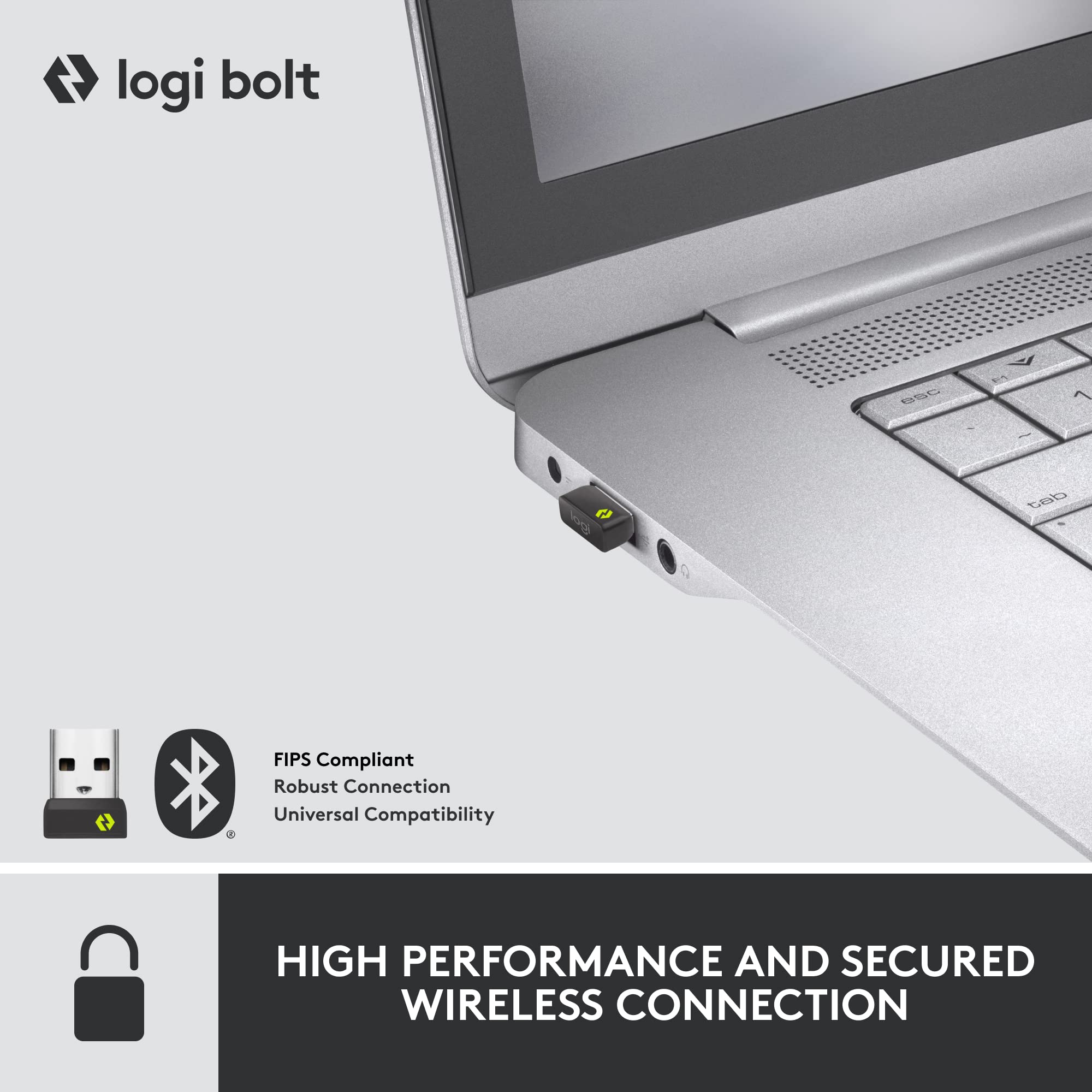Logitech Mx Keys Mini Combo For Business  Compact Wireless Keyboard & Mouse Logi Bolt Technology Bluetooth Certified Windowsmacc