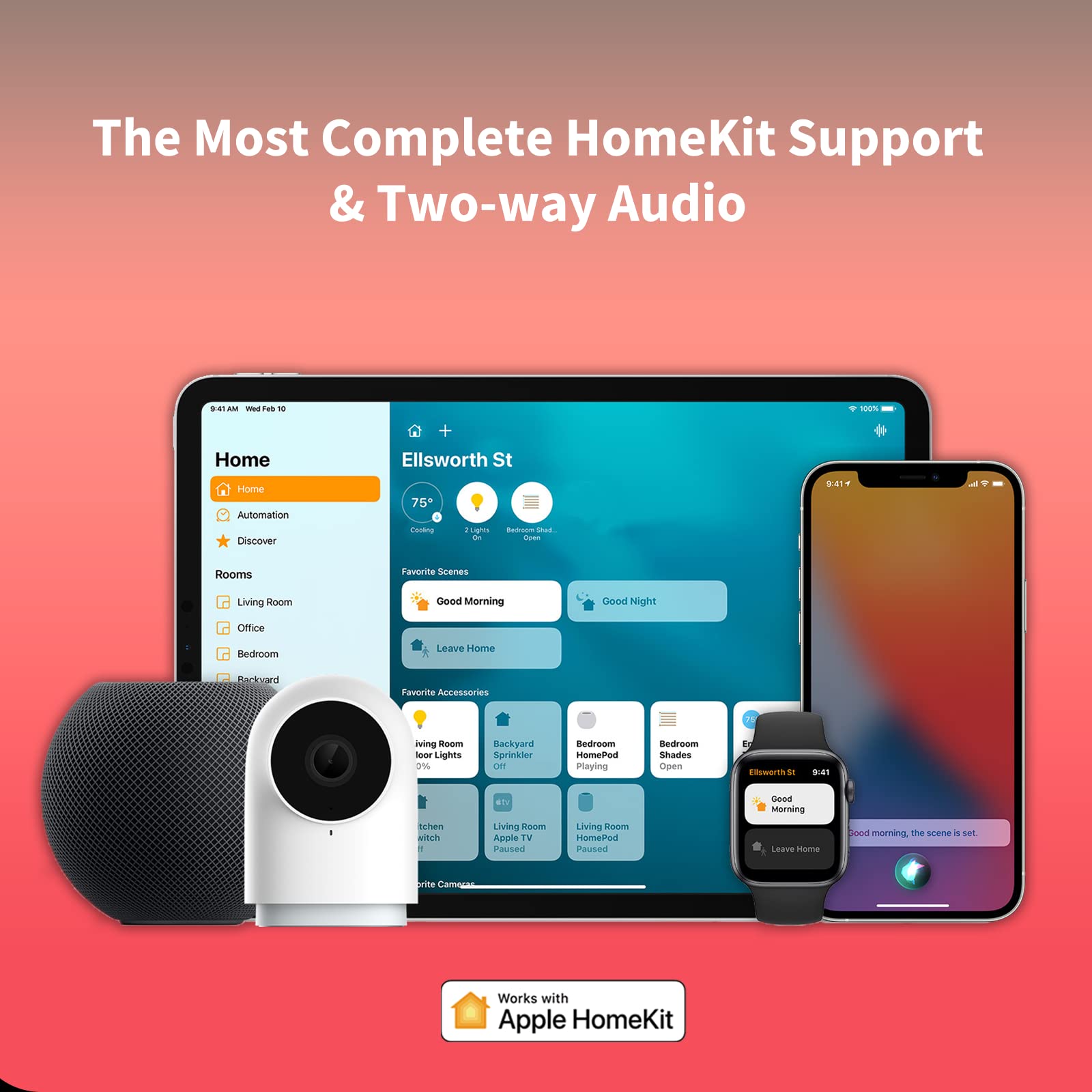 Aqara Security Camera Hub Indoor G2H Pro, 1080P Hd Homekit Secure Video Indoor Camera, Night Vision, Two Way Audio, Zigbee Hub,