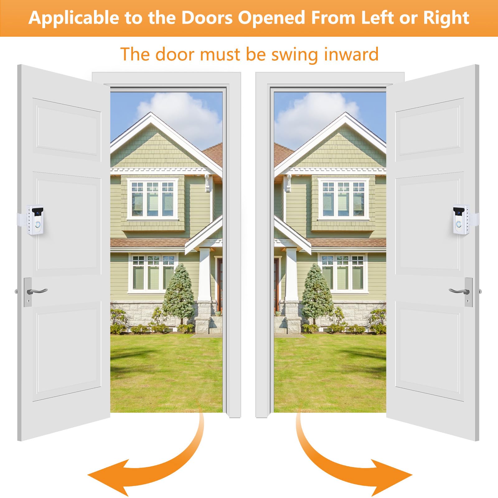 Anti Theft Video Doorbell Mount Compatible With Ring/Blink Wireless Video Doorbell, Not Block Doorbell Motion Sensor, No Drill M