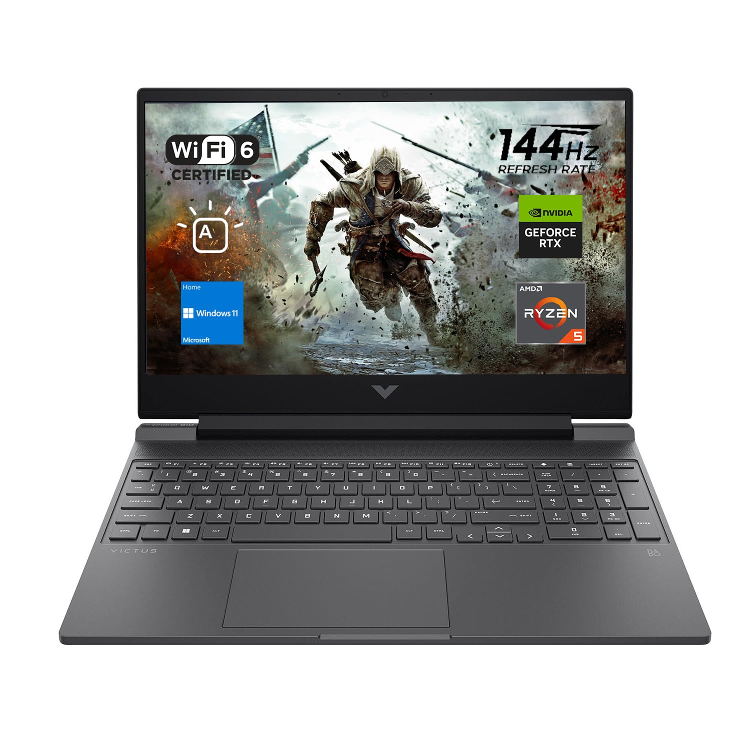 Hp Victus 15 Gaming Laptop, 15.6'' Fhd 144Hz Display, Amd Ryzen 5 7535Hs, 64Gb Ddr5 Ram, 2Tb Pcie M.2 Ssd, Nvidia Geforce Rtx 20