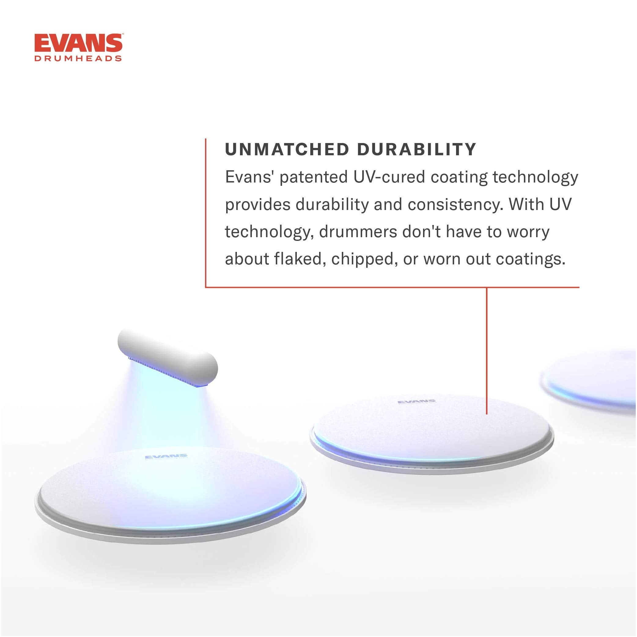 Evans Drum Heads - Uv1 Coated Tom Drumhead, 10 Inch