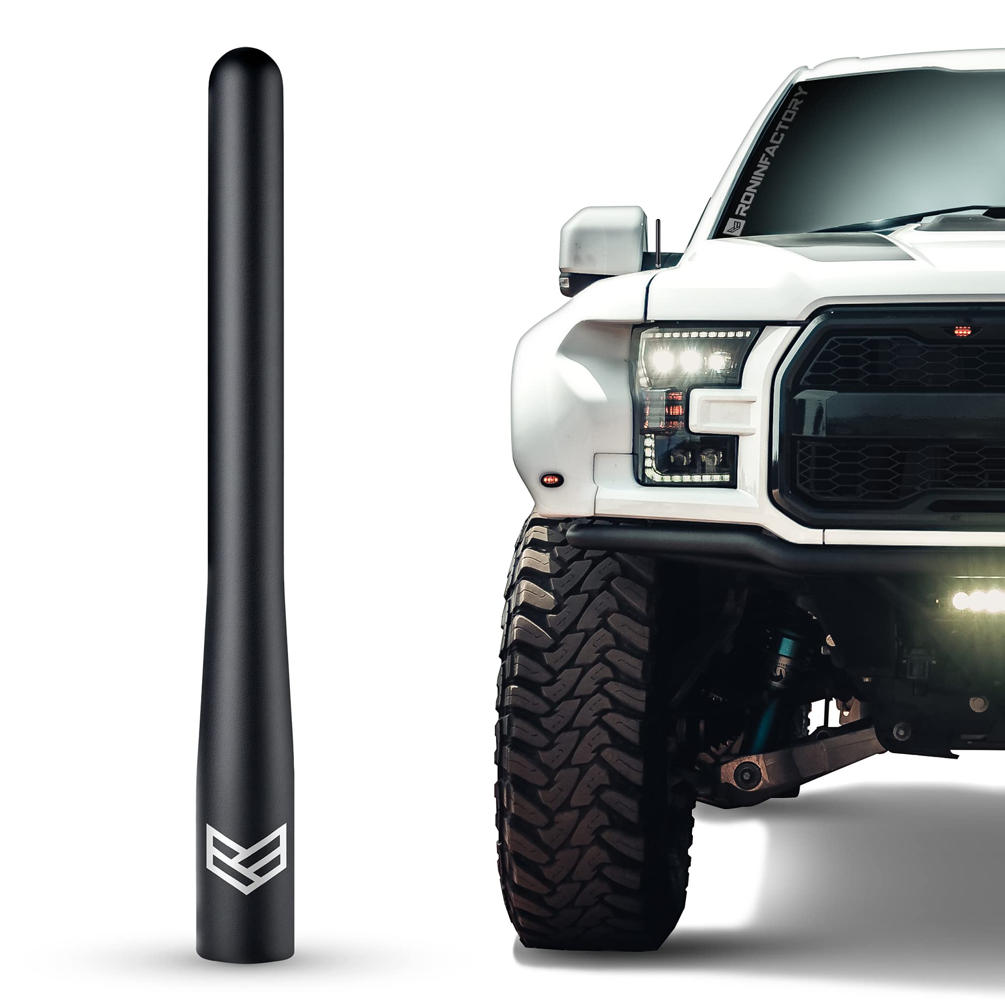 RONIN FACTORY Truck Antenna for Ford F150 F250 F350 Super Duty Raptor Bronco Lightning Dodge RAM 1500 Accessories - Anti Theft -