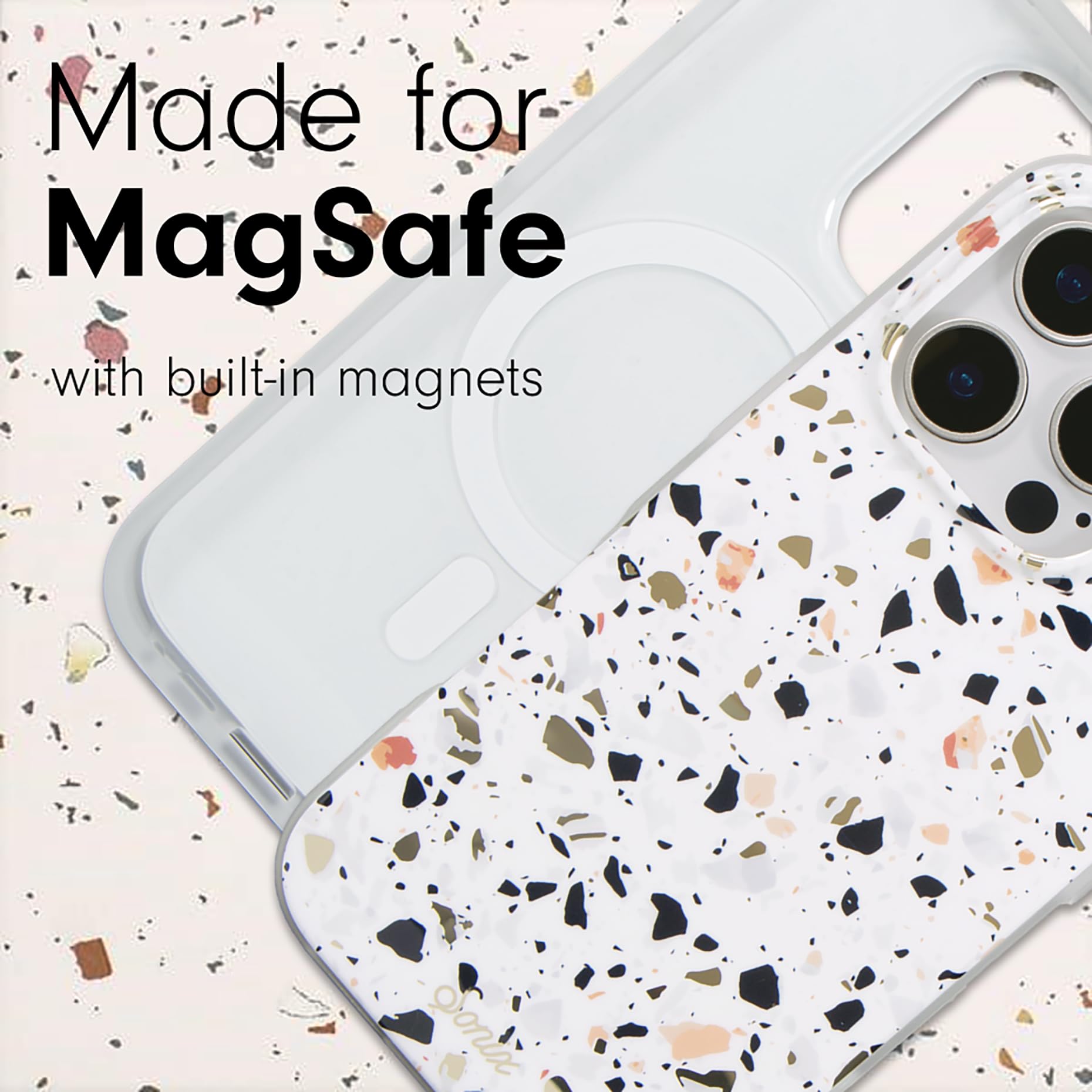 Sonix Case For Iphone 16 Pro Max | Compatible With Magsafe | 10Ft Drop Tested | Terrazzo Confetti