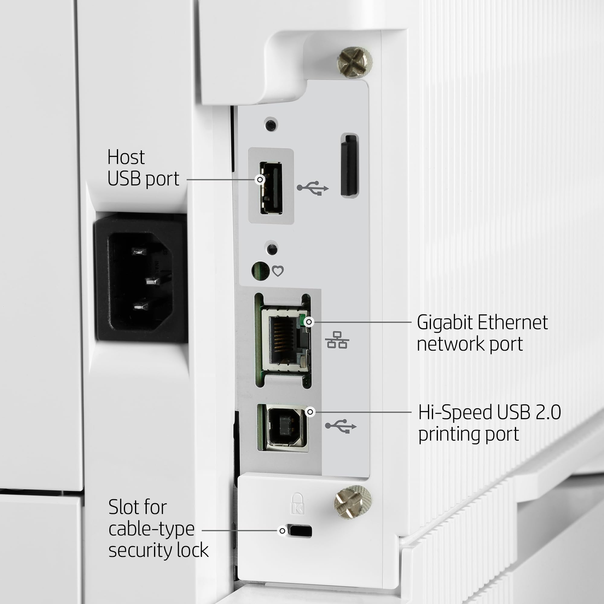 Hp Laserjet Enterprise M612X Monochrome Printer With Built In Ethernet, 2 Sided Printing & Extra Paper Tray (7Ps87A), White