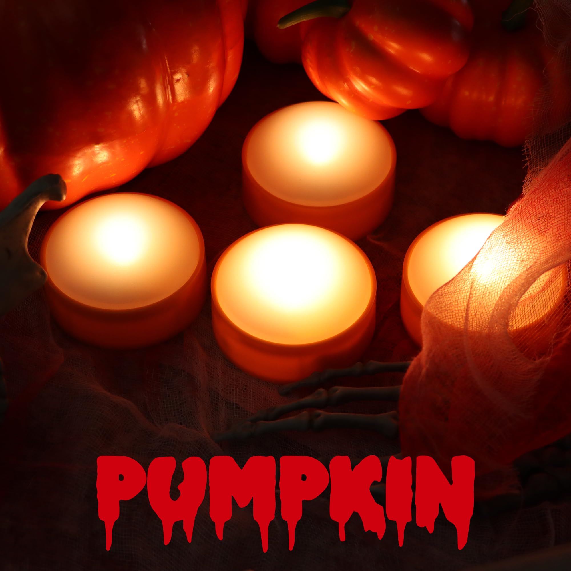 Led Pumpkin Lights With Remote And Timer, Battery Operated Bright Flickering Flameless Candles For Pumpkin Decor, Jack O Lantern