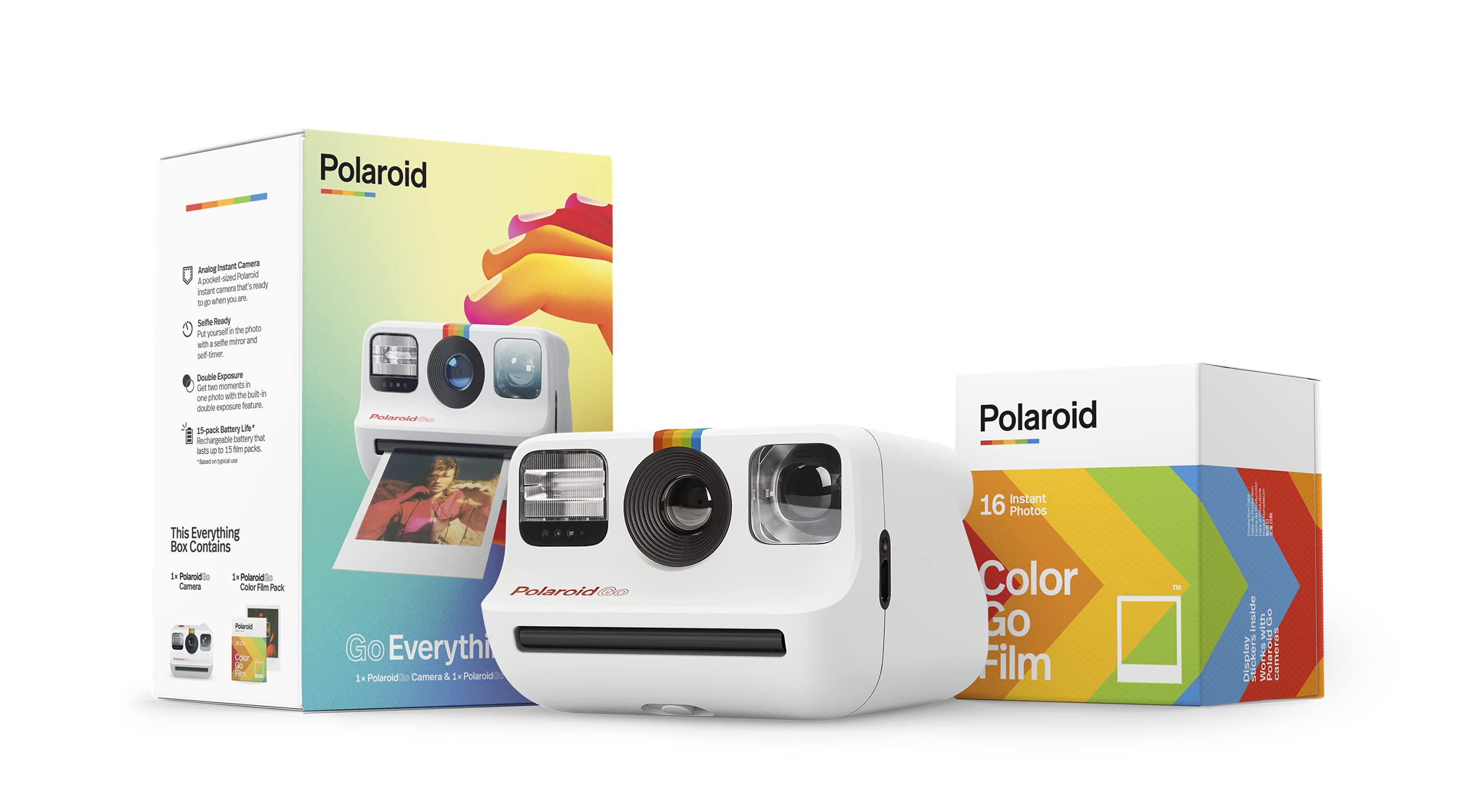 Polaroid Go Everything Box Camera And Instant Film Bundle (6036)