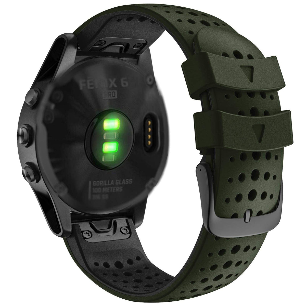 Abanen For Fenix 7 / Fenix 6/ Fenix 5 / Epix 2 Silicone Quick Fit 22Mm Watch Bands, Soft Sport Skin Friendly Waterproof Wristban