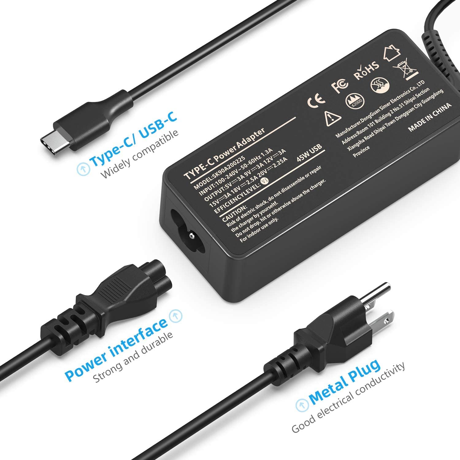 New 65W Usb C Charger For Lenovo Laptop Charger,Lenovo Thinkpad X1 T14 T480,Lenovo Yogag 7I 9I,Lenovo Chromebook Charger,Fast Ch