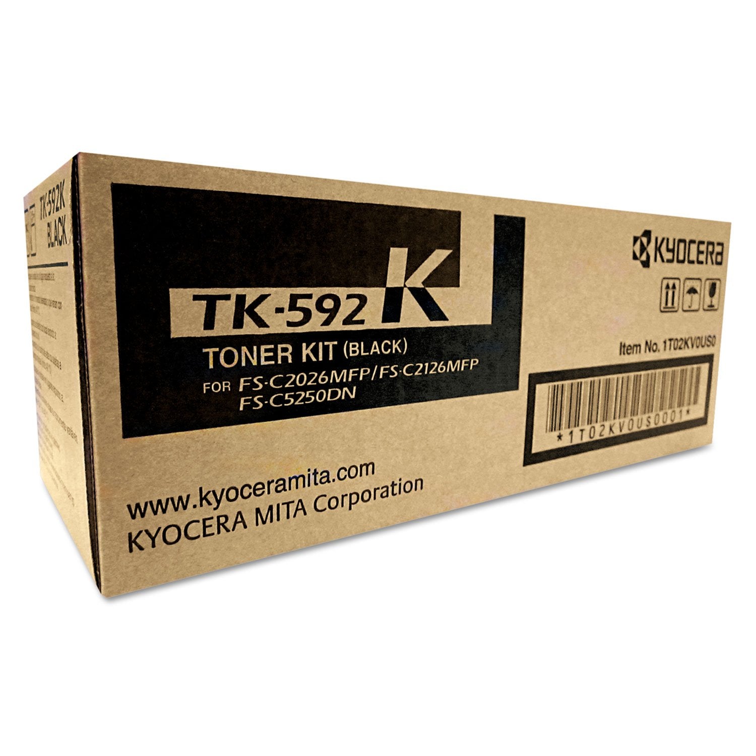 Mita Kyocera TK592K TK592K Toner, 7,000 Page-Yield, Black (KYOTK592K)