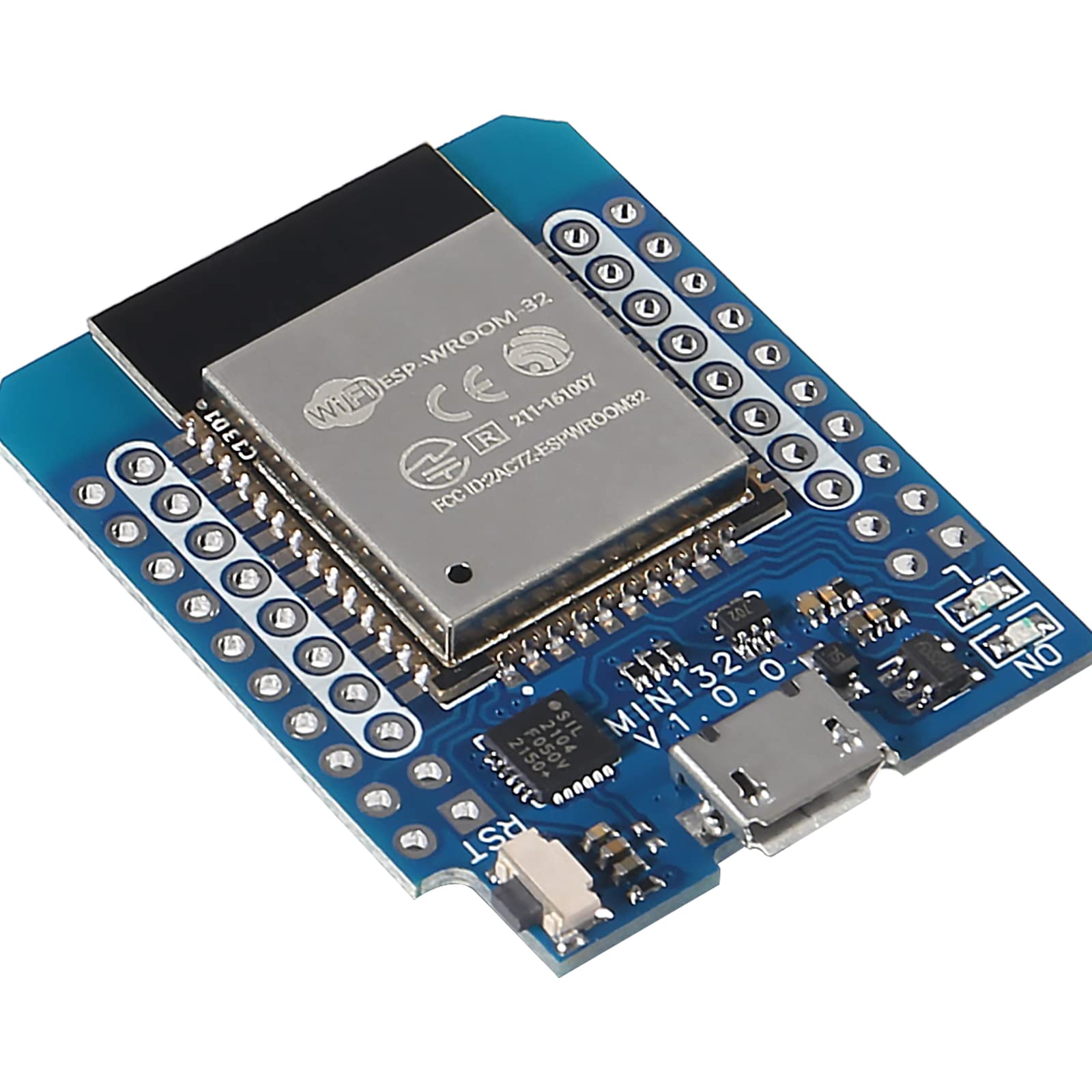 Qccan 3Pcs For Esp32 D1 Mini Nodemcu Esp 32 Wlan Wifi Bluetooth Development Board Base On Esp8266 Compatible With Wemos D1 Mini