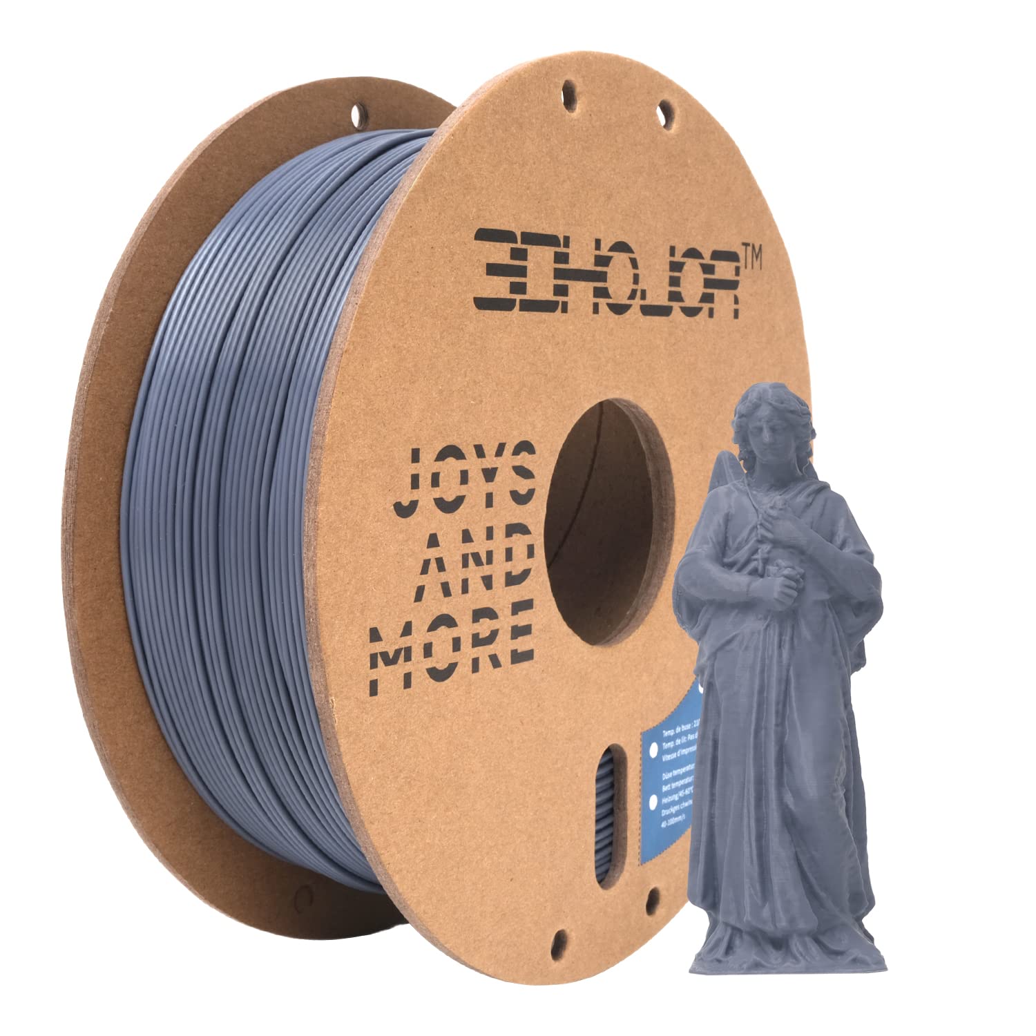 3DHoJor PLA Pro (Plus) Filament 1.75mm, 3D Printer Filament PLA+, Cardboard Spool 3D Printing Filament, Dimensional Accuracy +/-