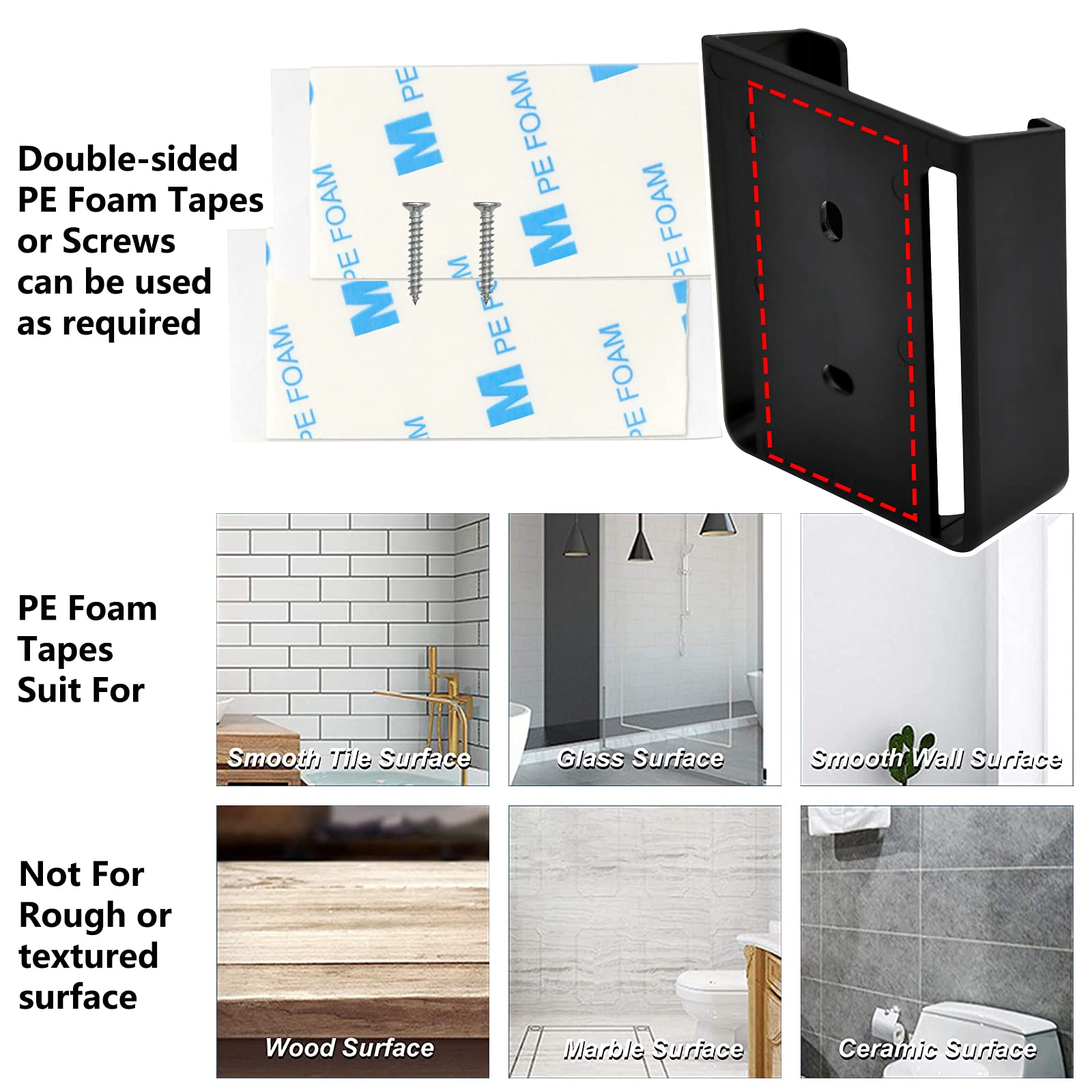 Yunbei Hd3/Uc7225T Ceiling Fan Remote Control Wall Mount Holder, Only For Hampton Bay Home Decorators Collection Thermostatic Re