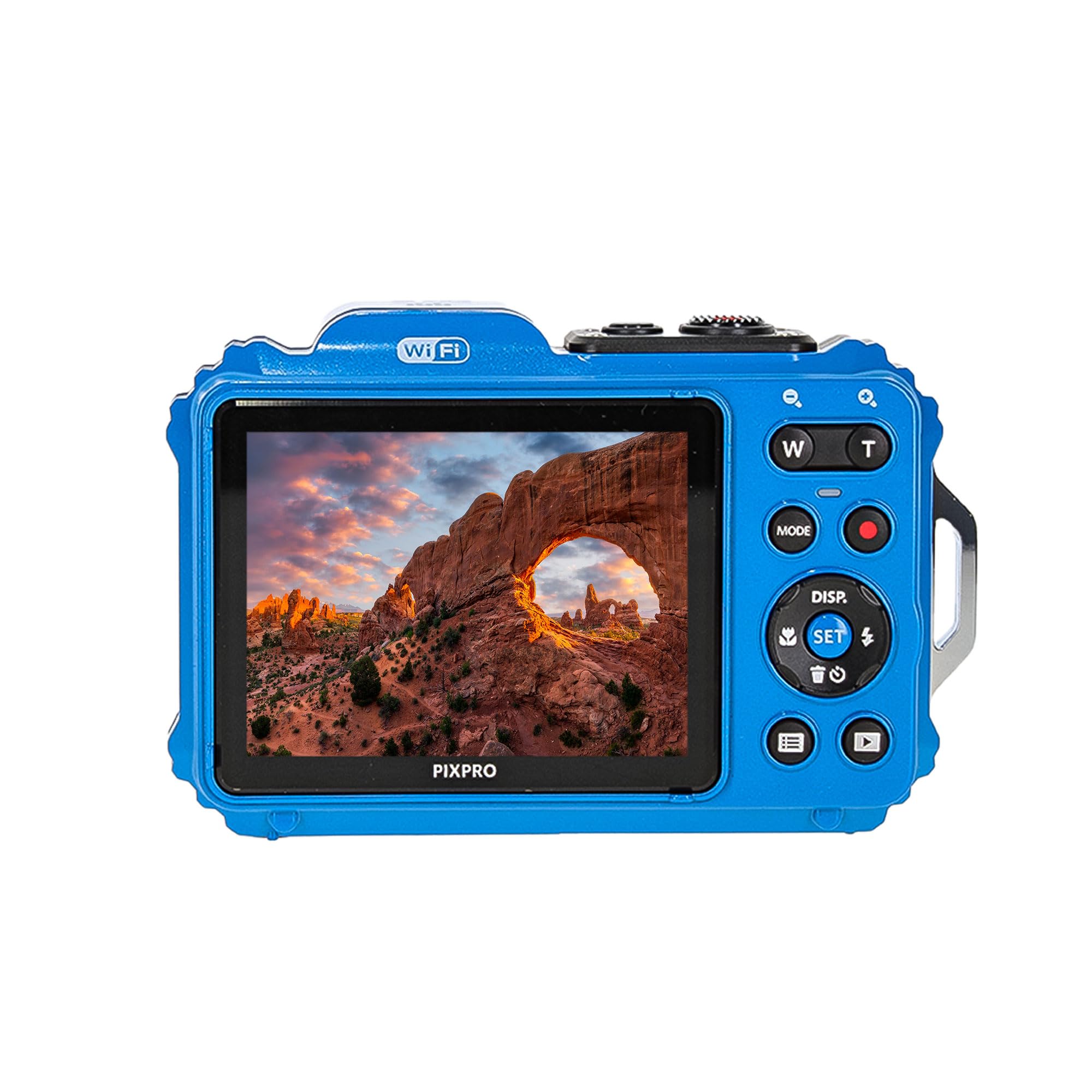 Kodak Pixpro Wpz2 Rugged Waterproof Shockproof Dustproof Wifi Digital Vlogging Camera 16Mp (Blue) Bundle With 64Gb Memory Card +