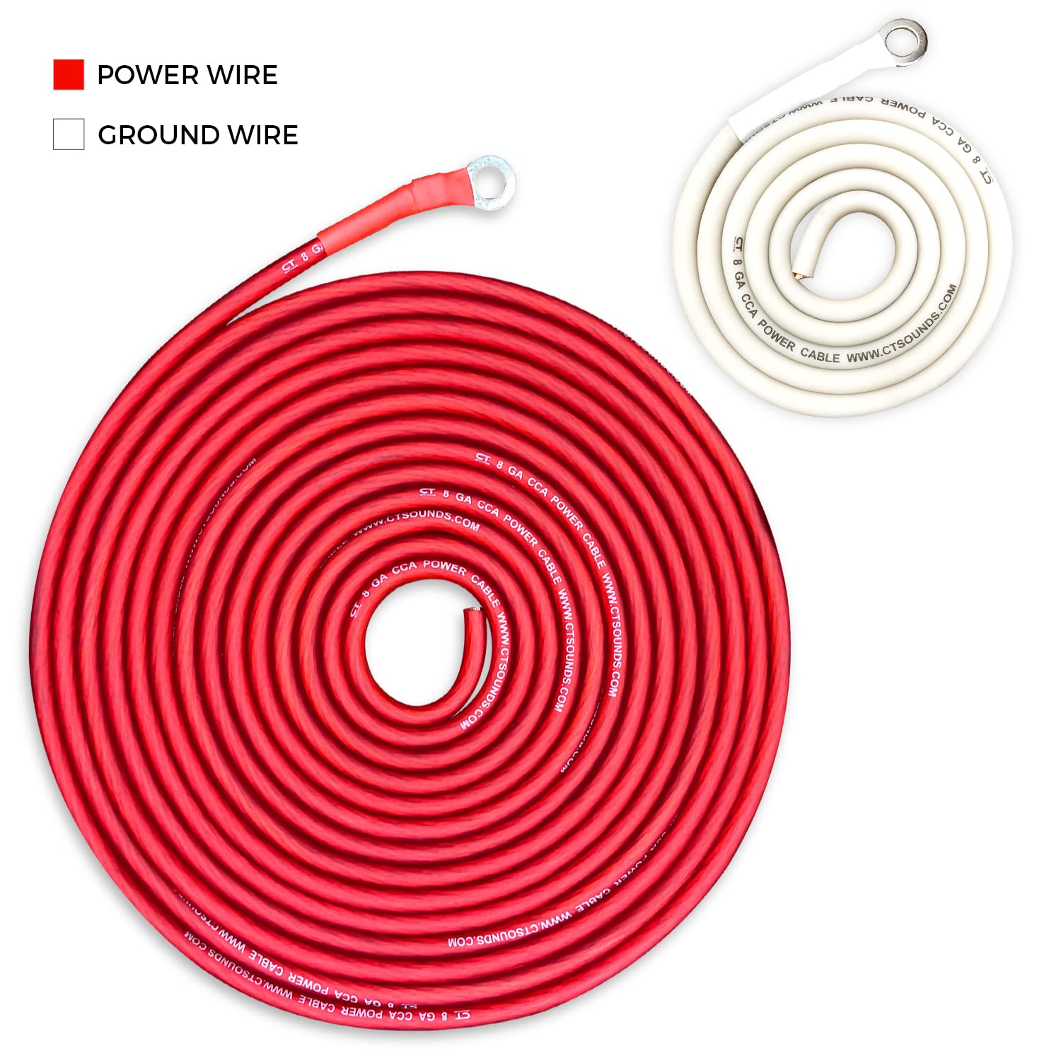 Ct Sounds 8 Gauge Cca Complete Amp Wiring Install Kit, Ampkit 8Ga Pro