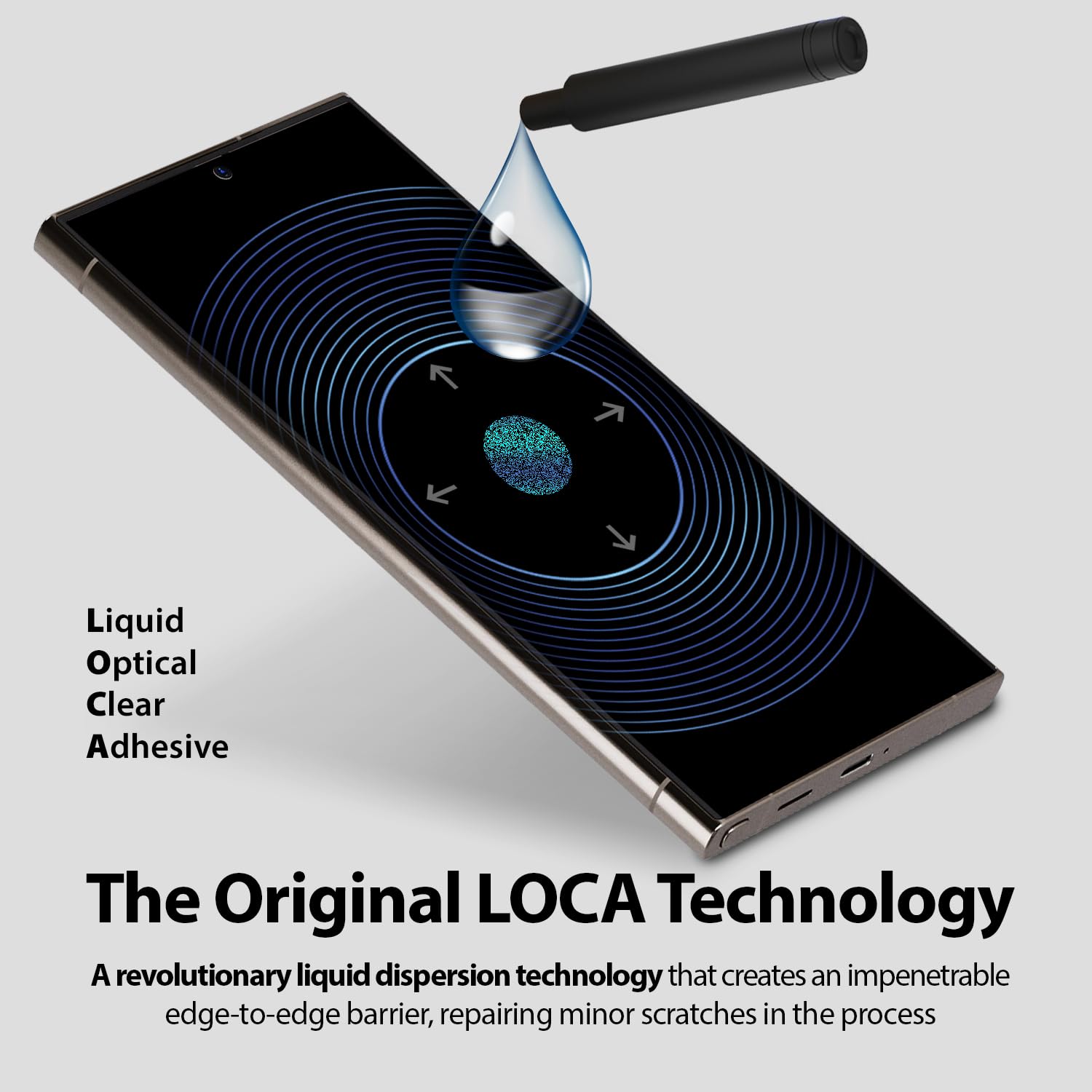 Dome Glass Whitestone Screen Protector Compatible With Galaxy S24 Ultra Uv Lamp [9H Tempered Glass, Bubble Free, Installation Ki