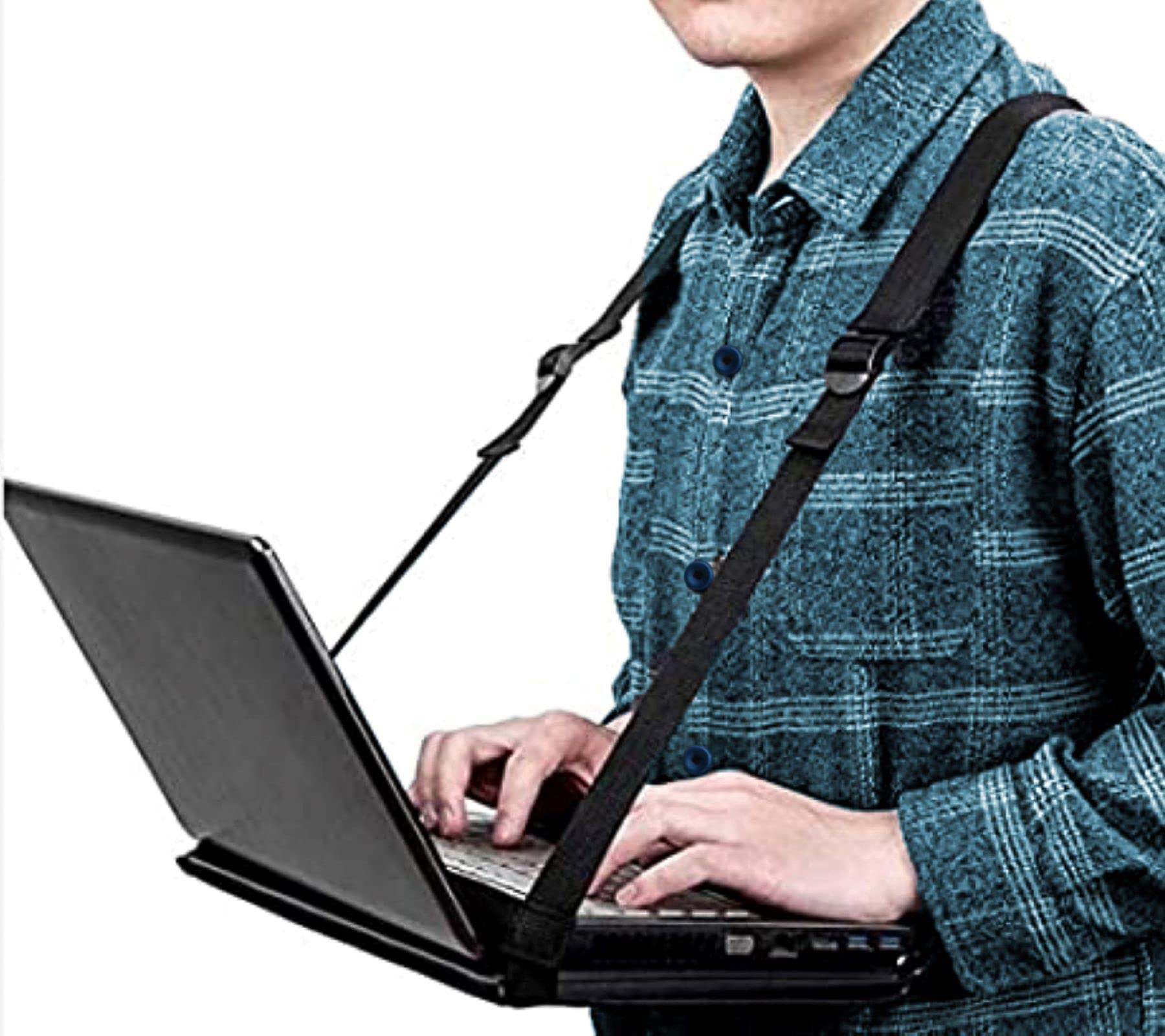 Standing Desk Walking Desk   Hands Free Wearable Mobile Laptop Harness For 13'' Laptops Or Clipboards