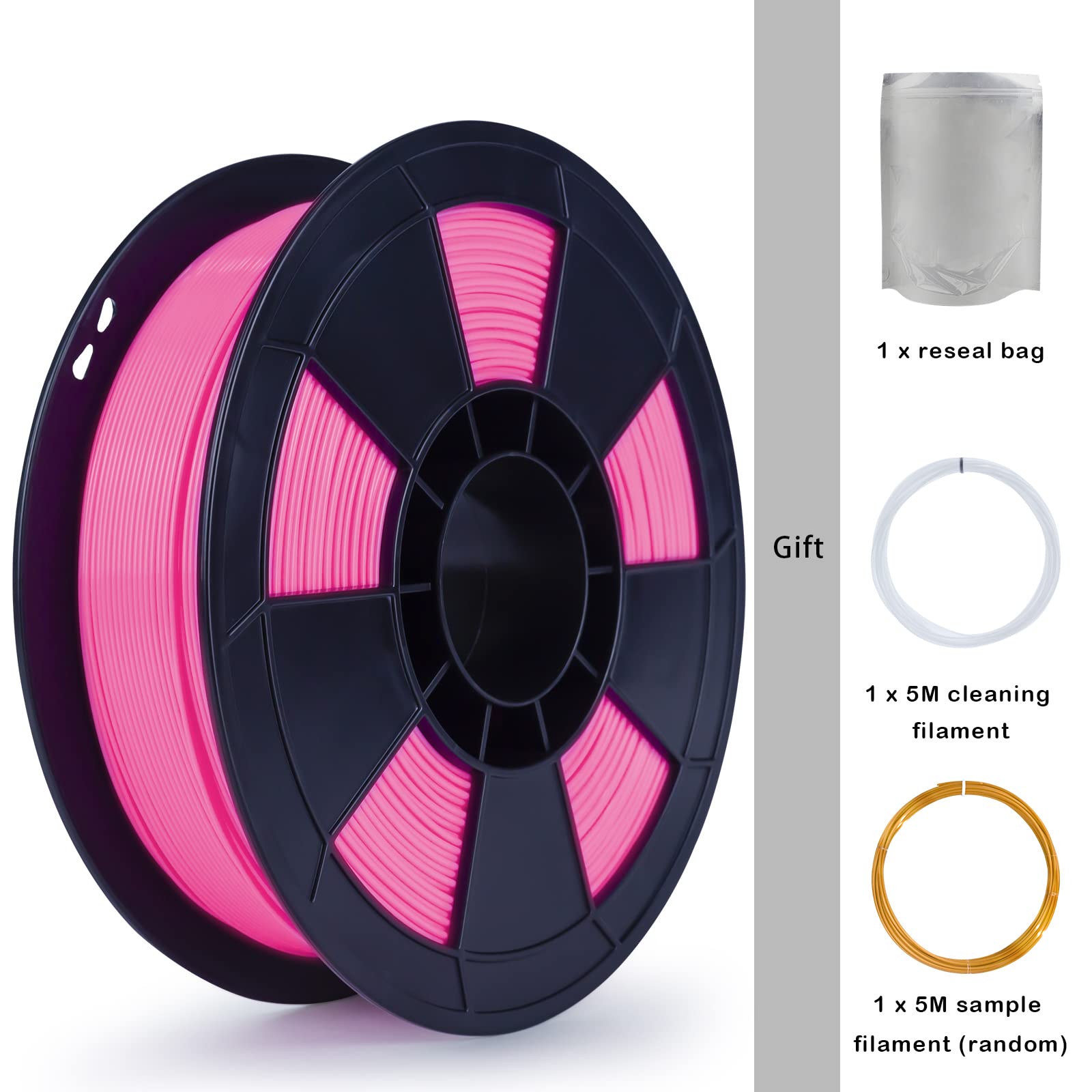 Ziro Pla Filament 175Mm,3D Printer Filament Pla Pro Basic Color Series 175Mm 1Kg(22Lbs), Dimensional Accuracy +  003Mm,Rose
