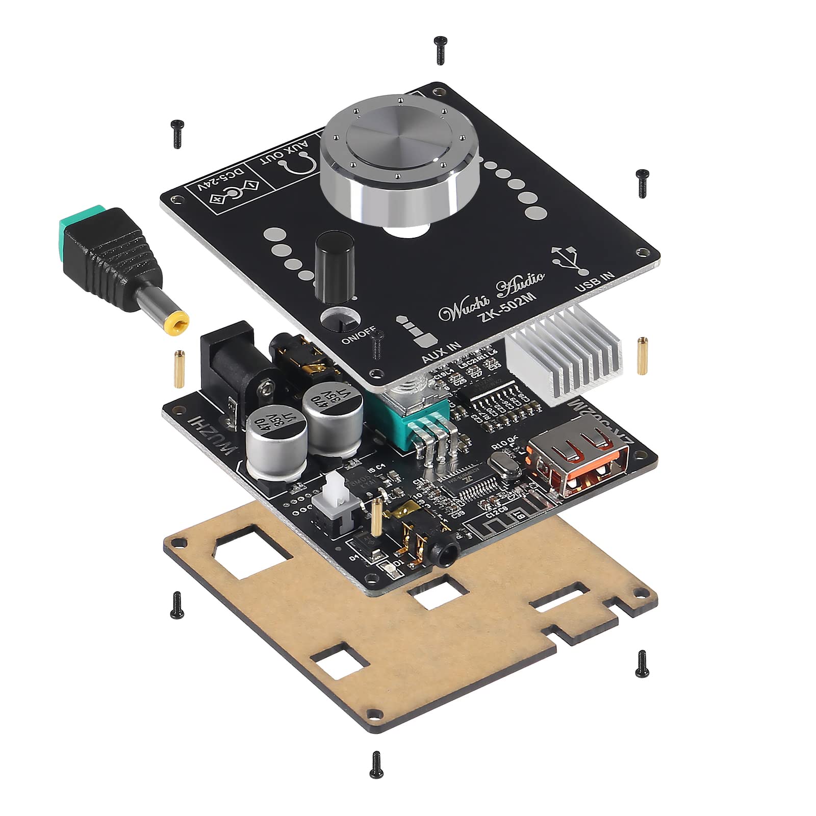 Diitao 50Wx2 Bluetooth Amplifier Mini 2.0 Stereo 50W+50W Dual Channel Power Output Dc 12V Amp Amplificador Home Theater Aux Usb