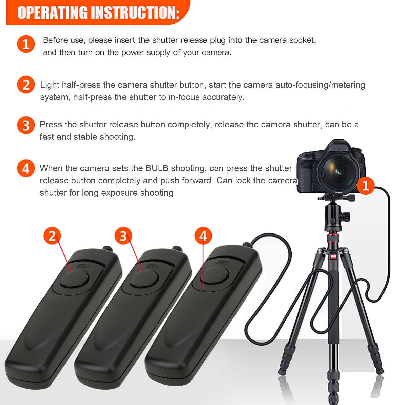 Slr Camera Shutter Release, Remote Shutter Release Trigger For Nikon Z6 Z7 D7500 D750 D7200 D7100 D7000 D610 D600 D5600 D5500/D5